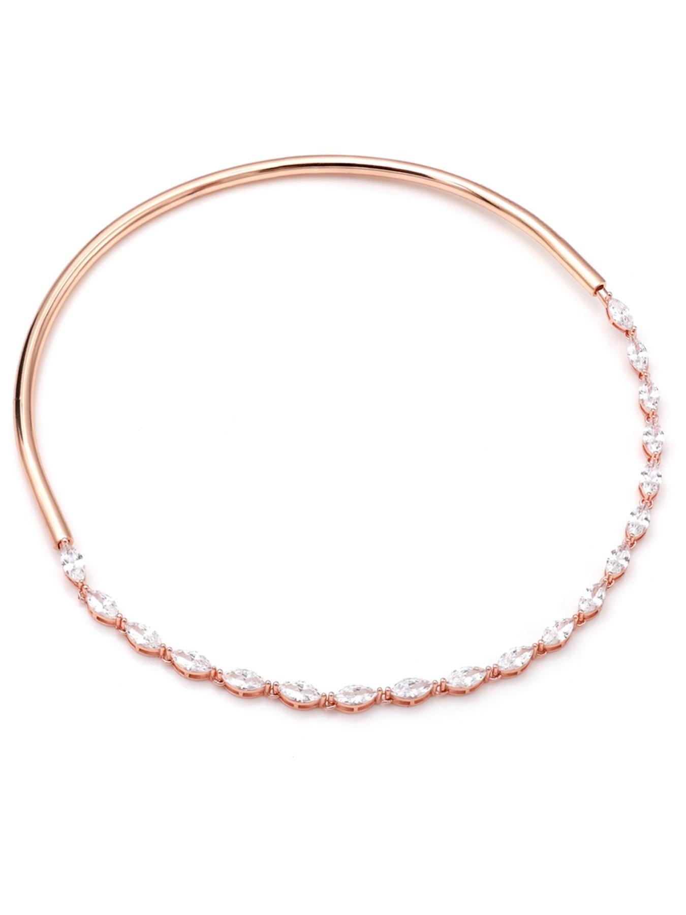 Image 7 of 7 of Say It With Detachable Choker Necklace Set - Rose Gold