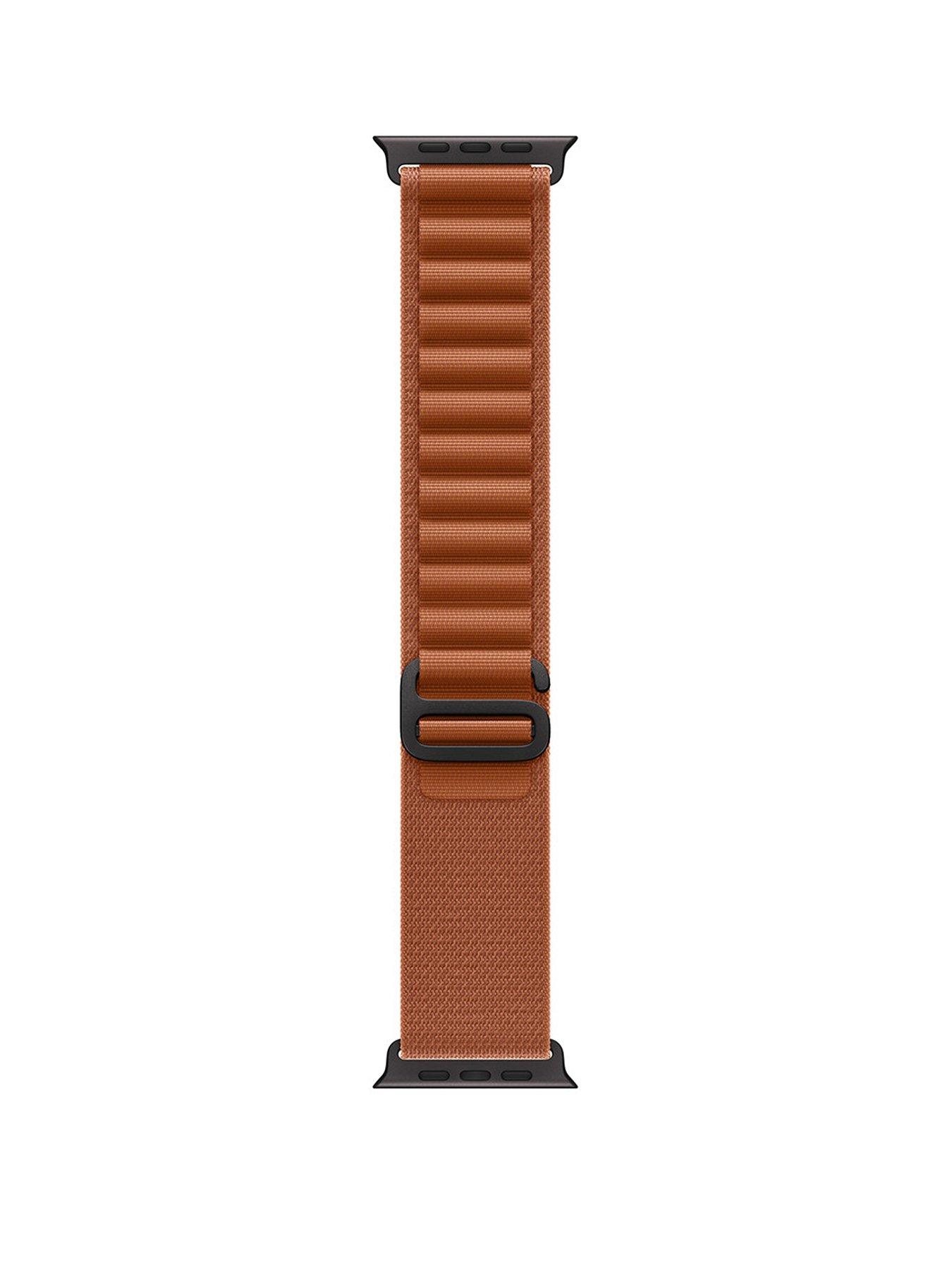 Image 1 of 1 of Apple Watch&nbsp;49mm Terra Cotta Alpine&nbsp;Loop -&nbsp;Medium - Black Titanium Finish