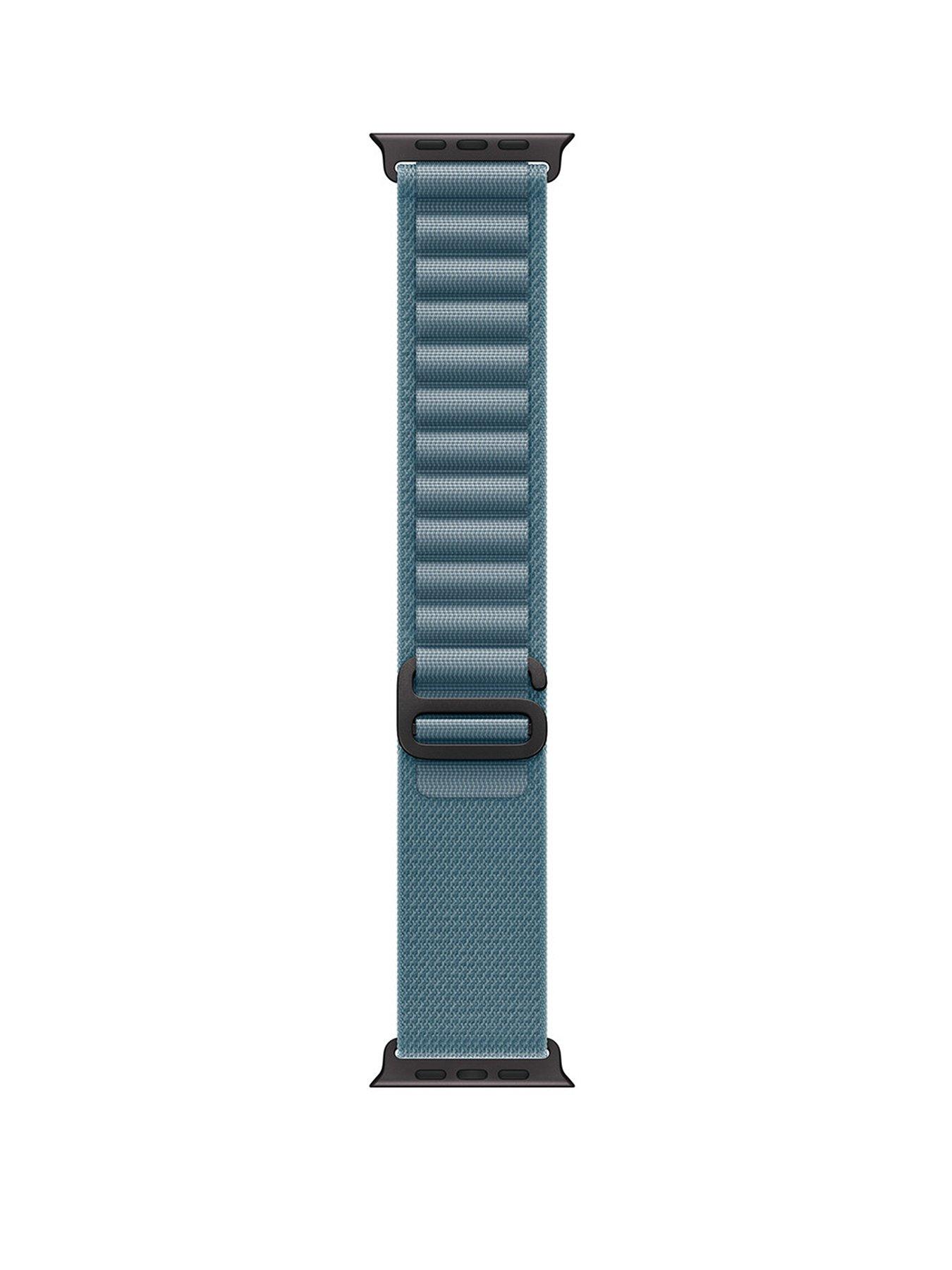 Image 1 of 2 of Apple Watch 49mm Light Blue Alpine&nbsp;Loop -&nbsp;Medium - Black Titanium Finish