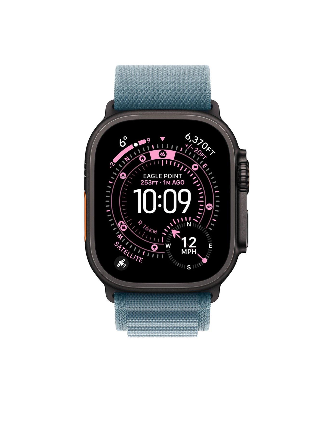apple-watch-49mm-light-blue-alpinenbsploop--nbspmedium-black-titanium-finishstillFront