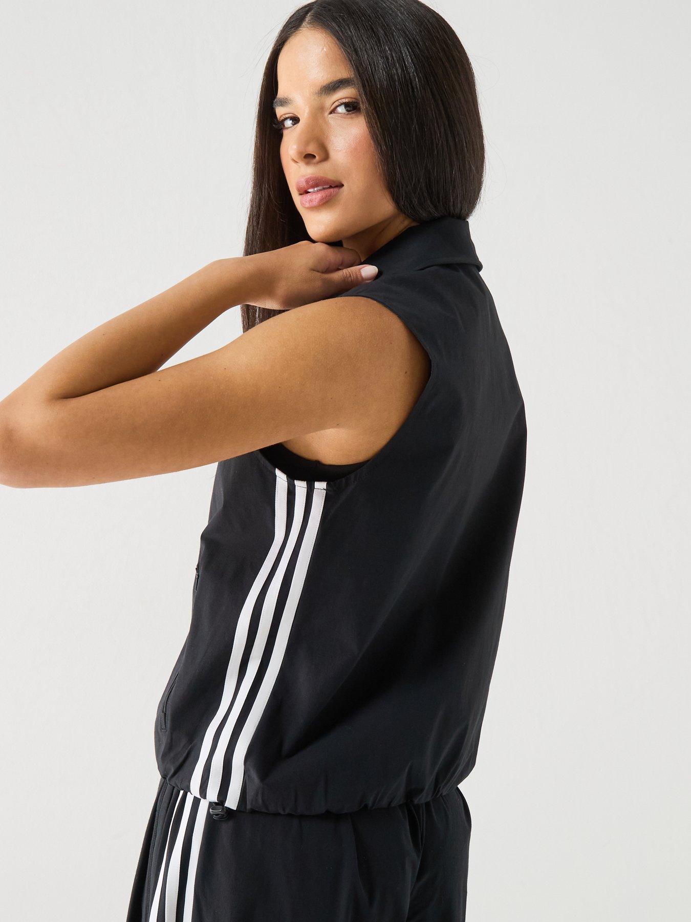Image 2 of 6 of adidas Originals Womens Sleevless Track Top - Black