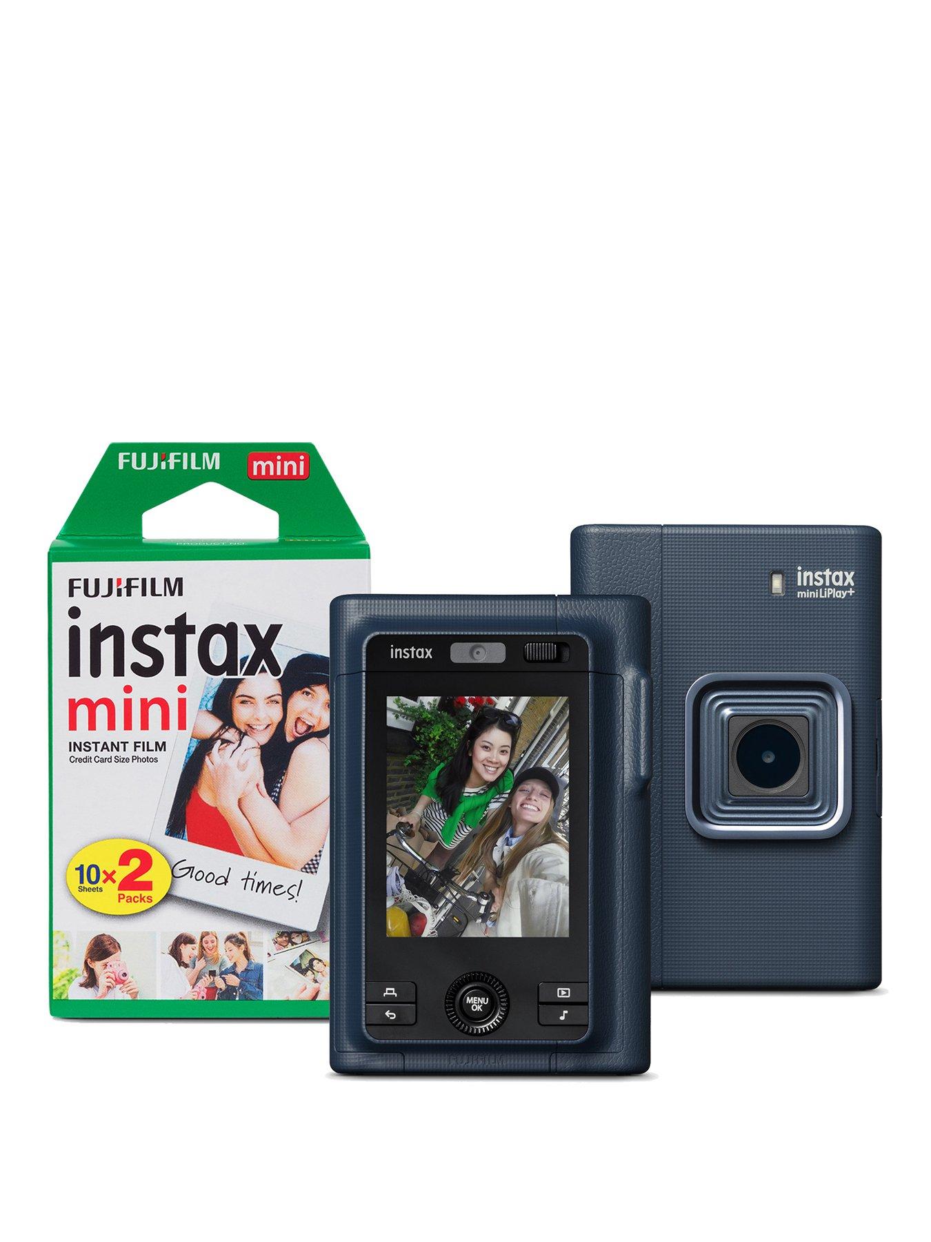 Fujifilm Instax Mini LiPlay Plus Hybrid Instant Camera + 20 Shot Film Pack Navy
