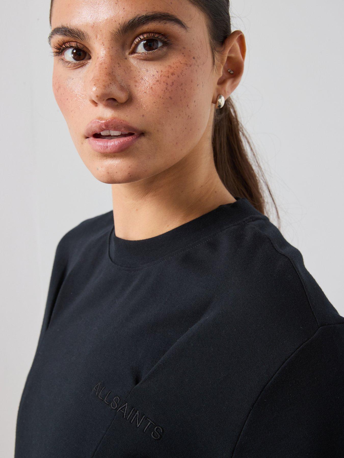 Image 5 of 6 of AllSaints Sofia Lisa T-Shirt - Black