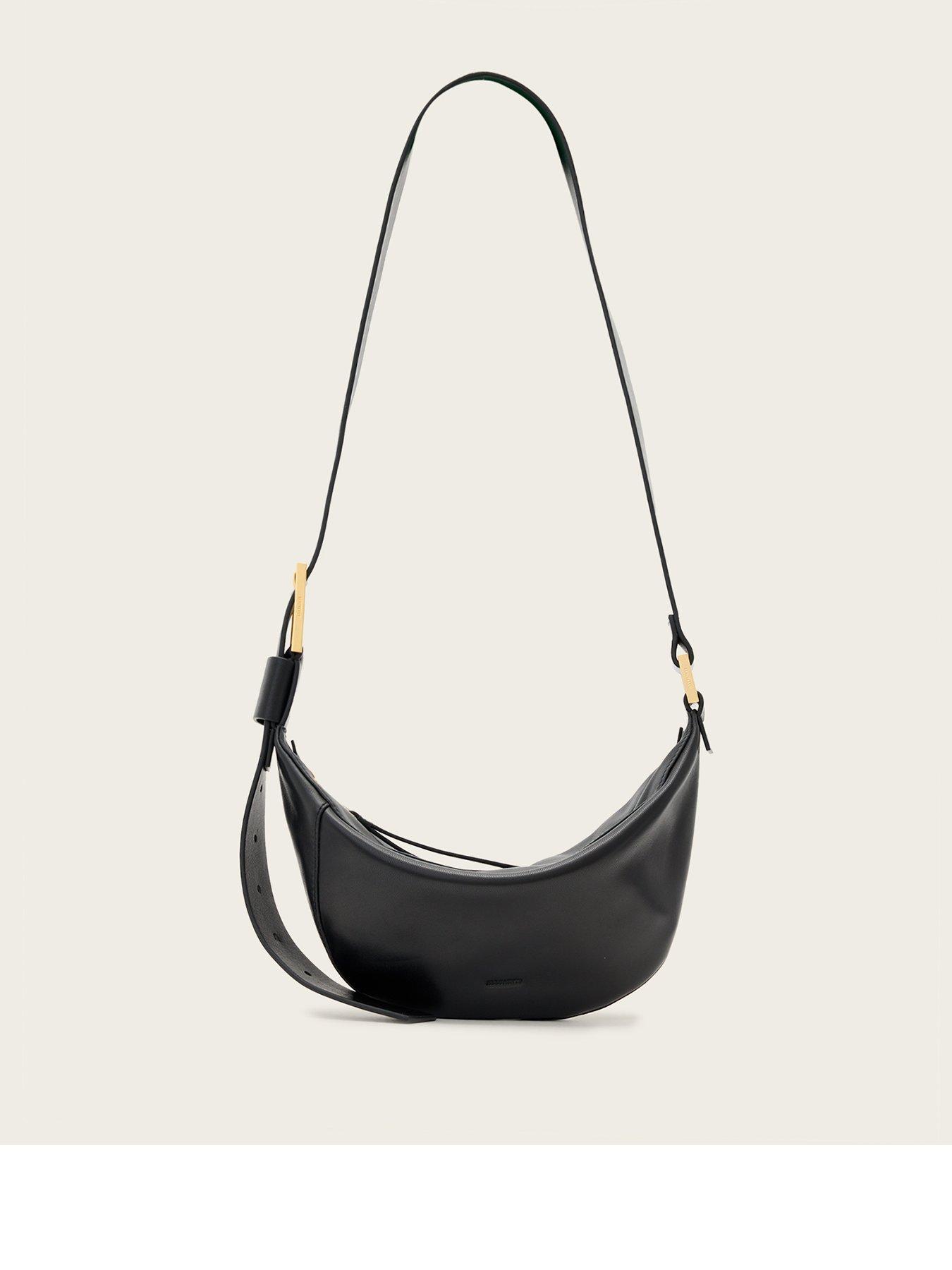 AllSaints Luna Leather Crossbody Bag - Black