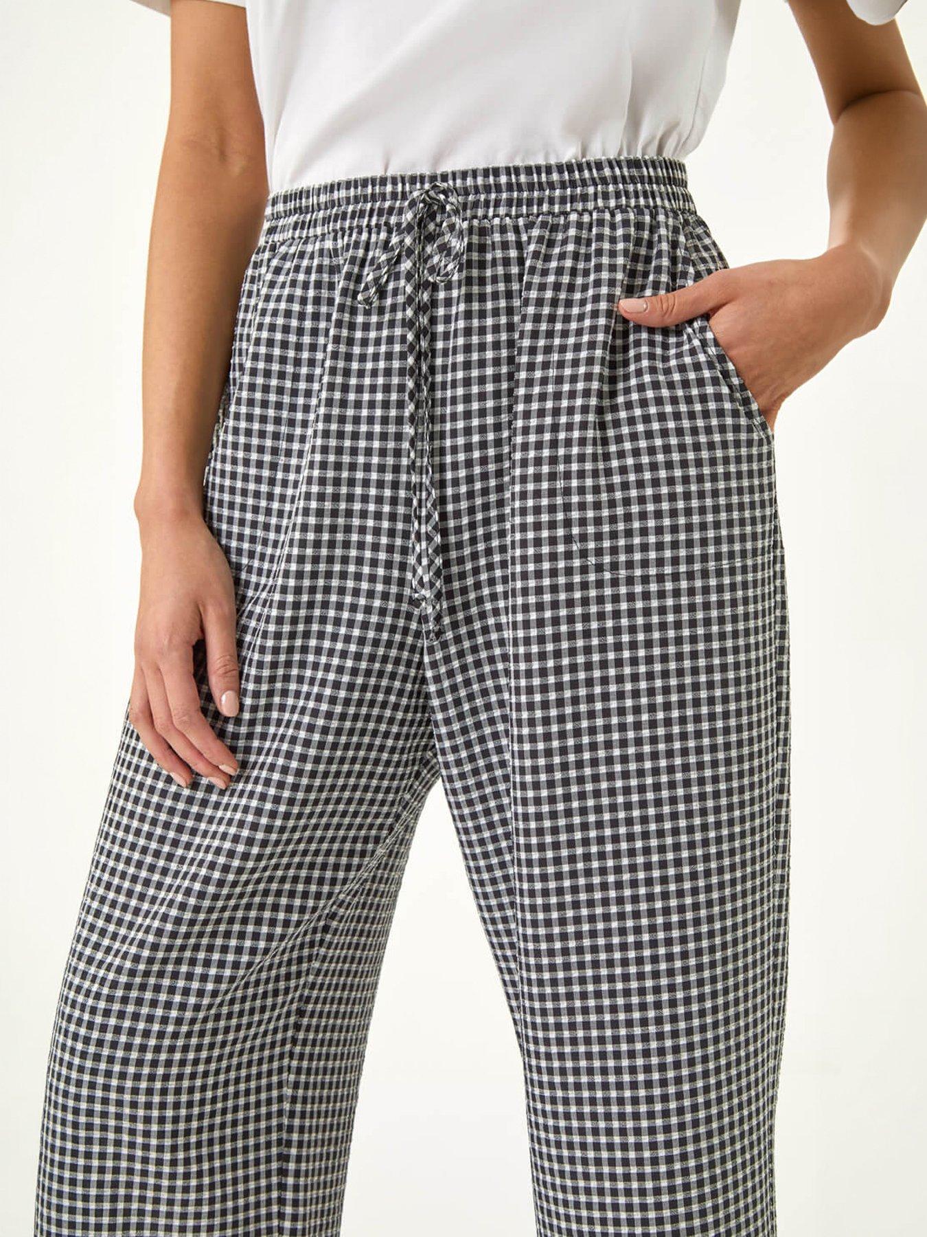 roman-petite-gingham-stretch-cropped-trouserstillFront