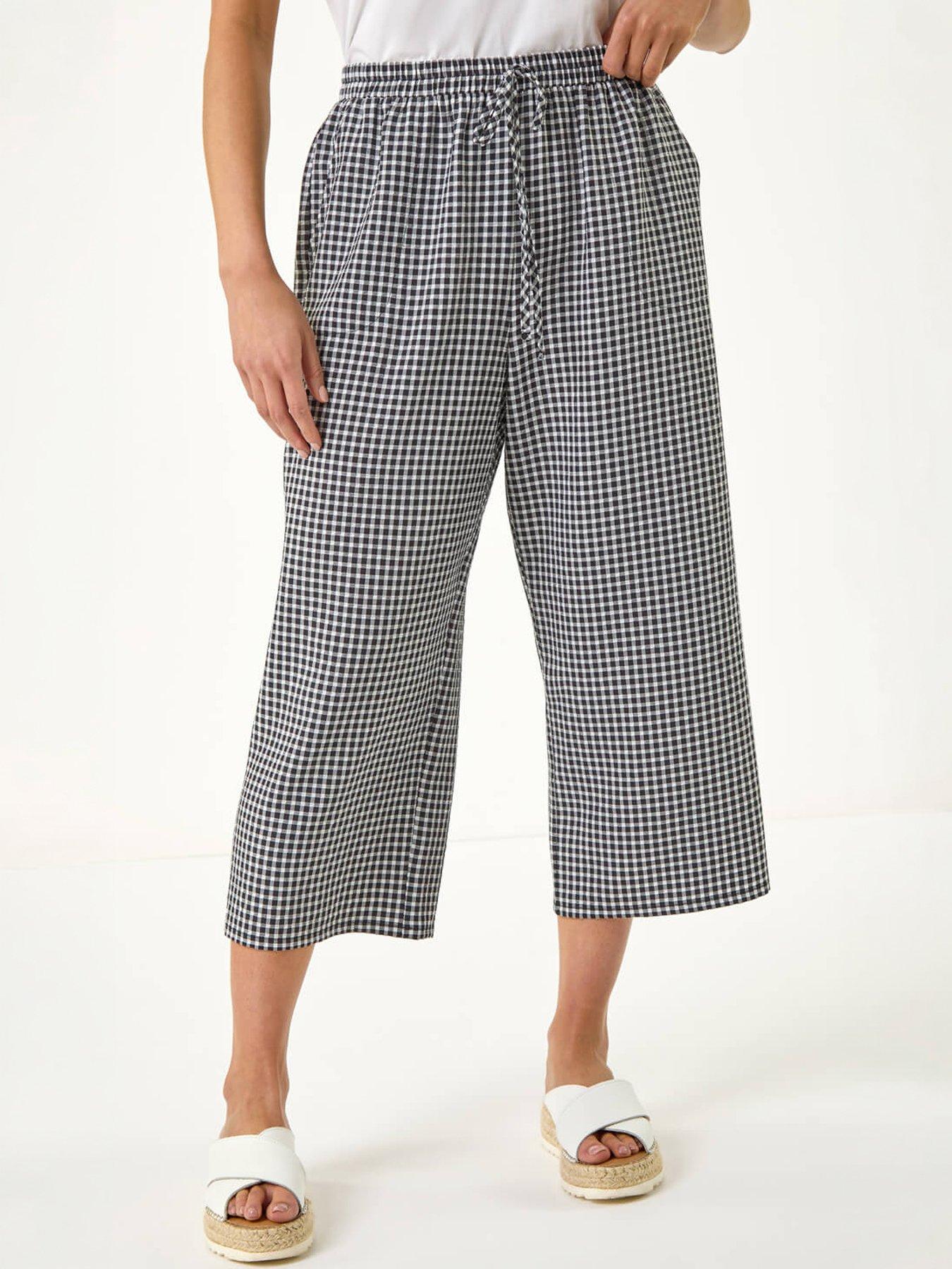 roman-petite-gingham-stretch-cropped-trouserback