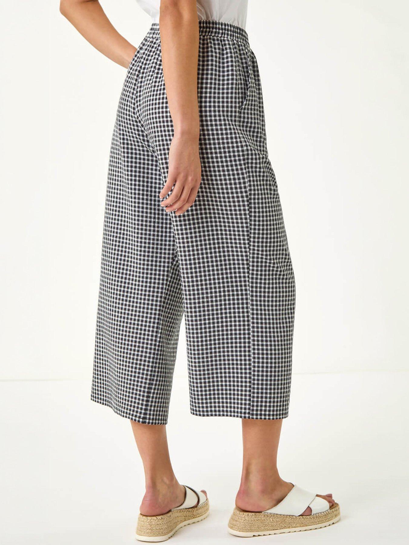 roman-petite-gingham-stretch-cropped-trouseroutfit