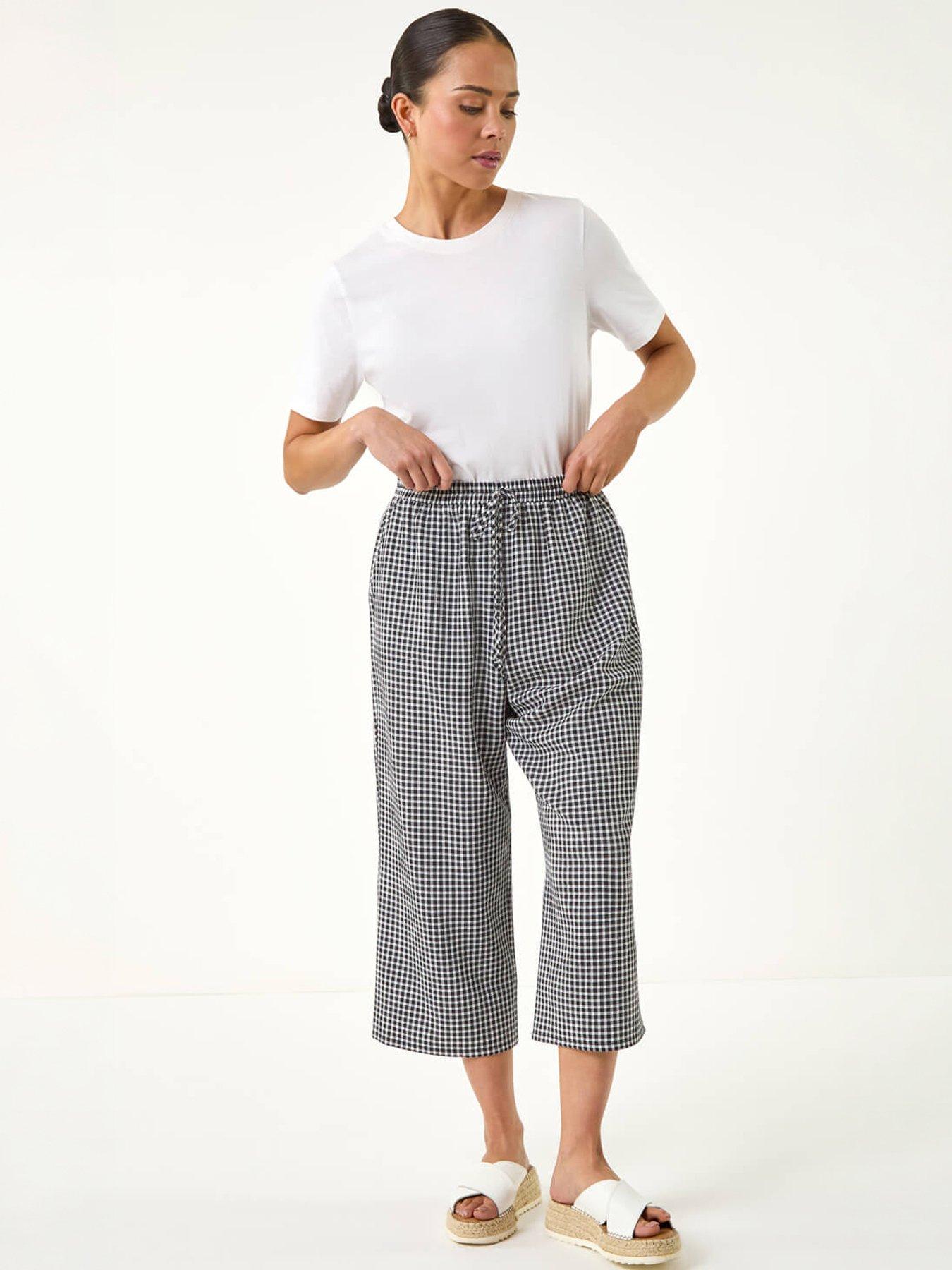 roman-petite-gingham-stretch-cropped-trouserdetail