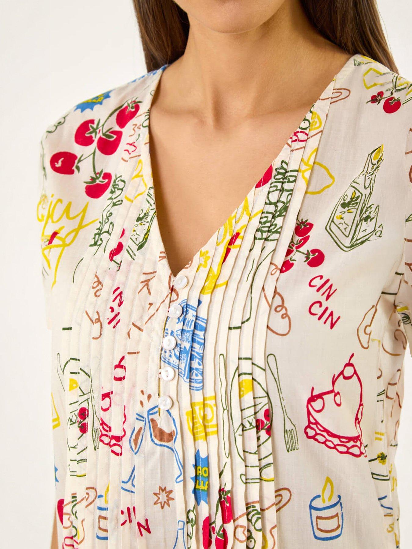 Image 2 of 5 of Roman Holiday Pleated Top