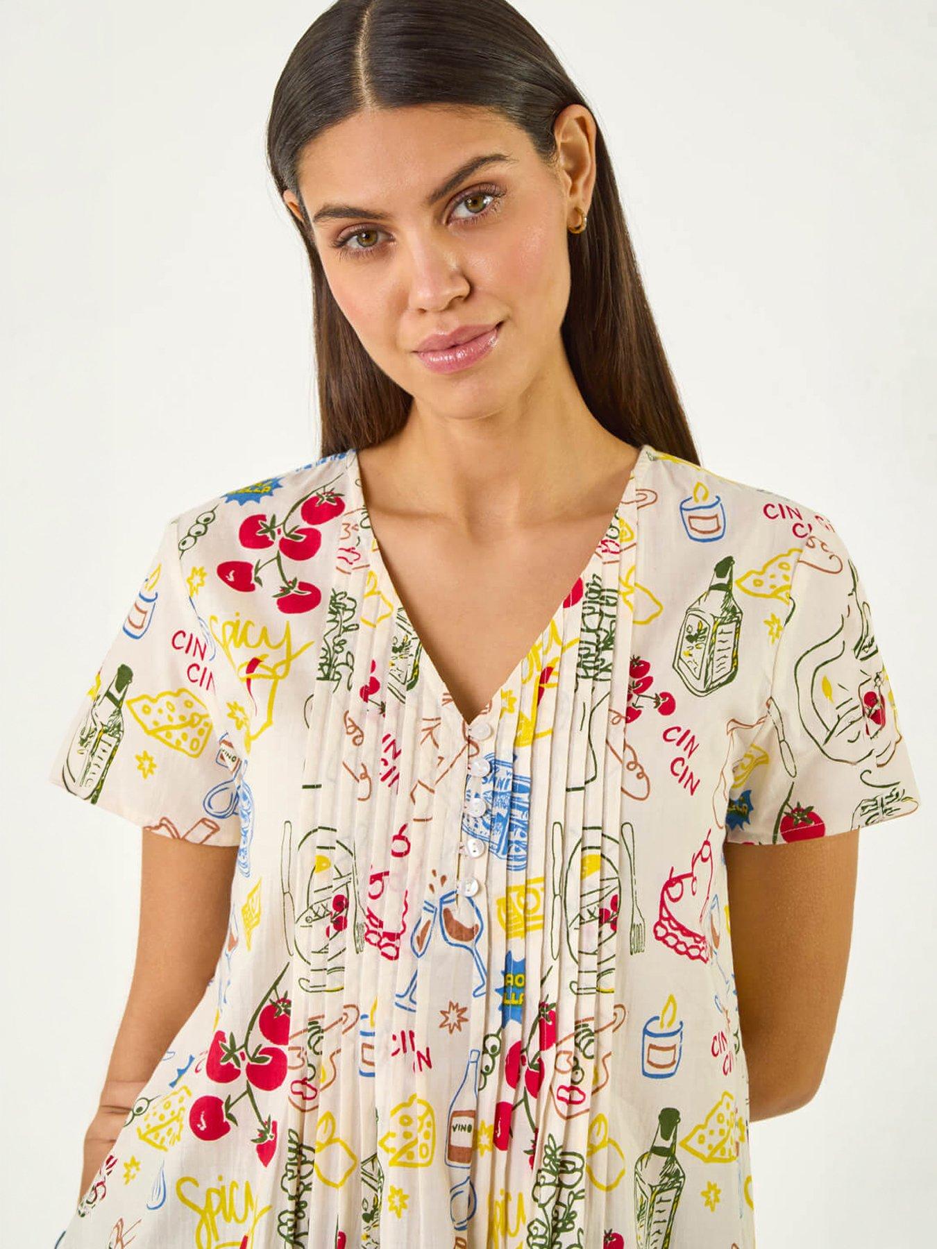 Image 3 of 5 of Roman Holiday Pleated Top