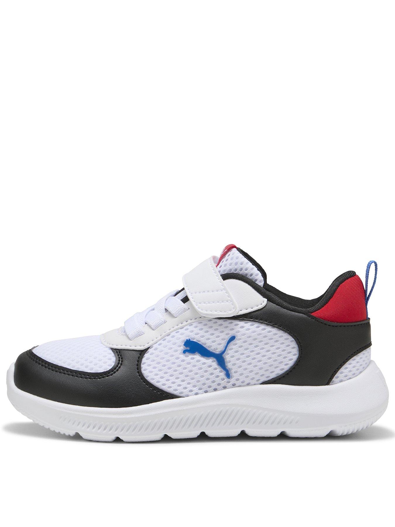 Image 1 of 6 of Puma Kids Fun Racer 2 AC PS Trainers - Black/White