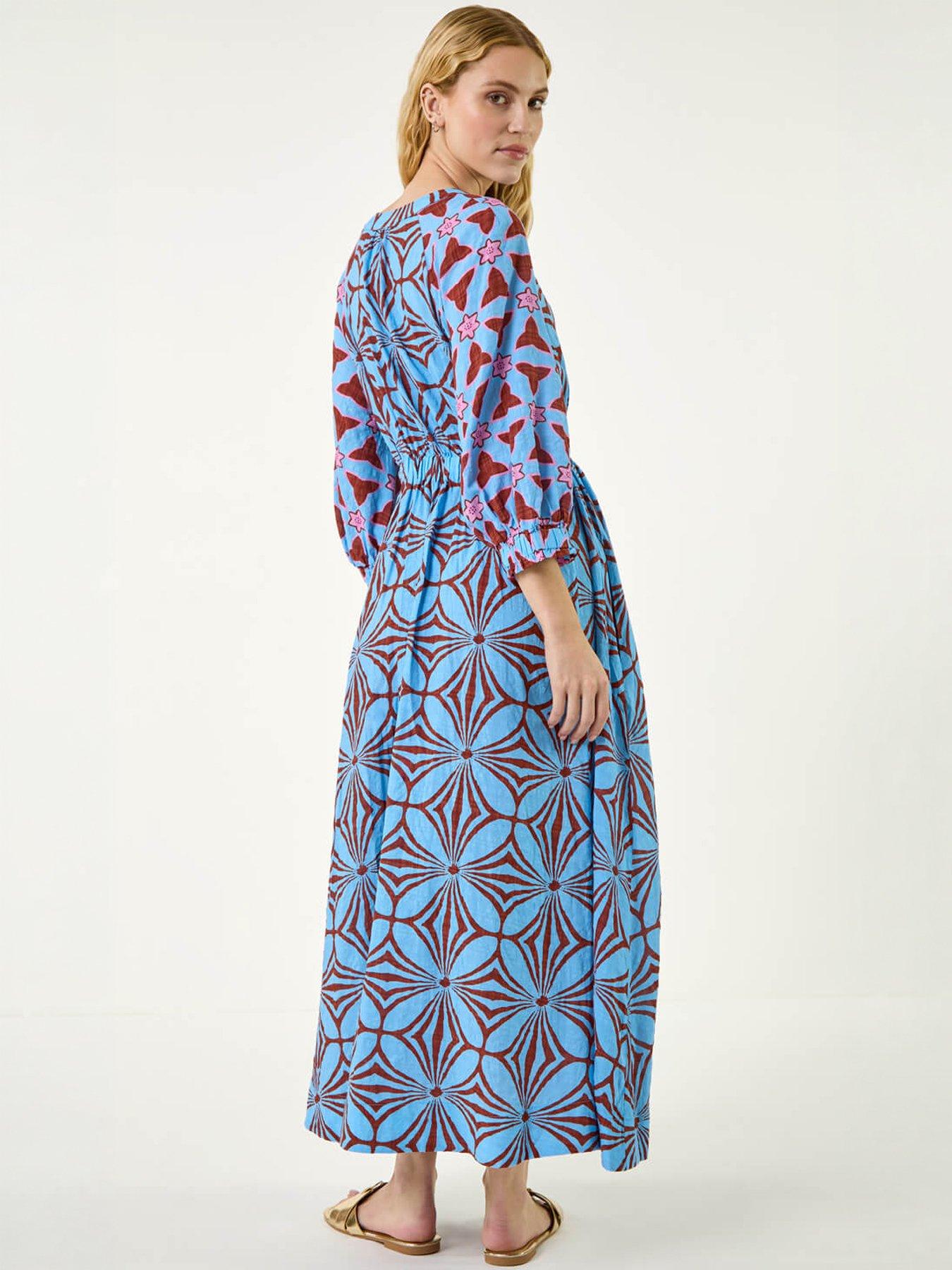 roman-abstract-print-v-neck-maxi-dressoutfit