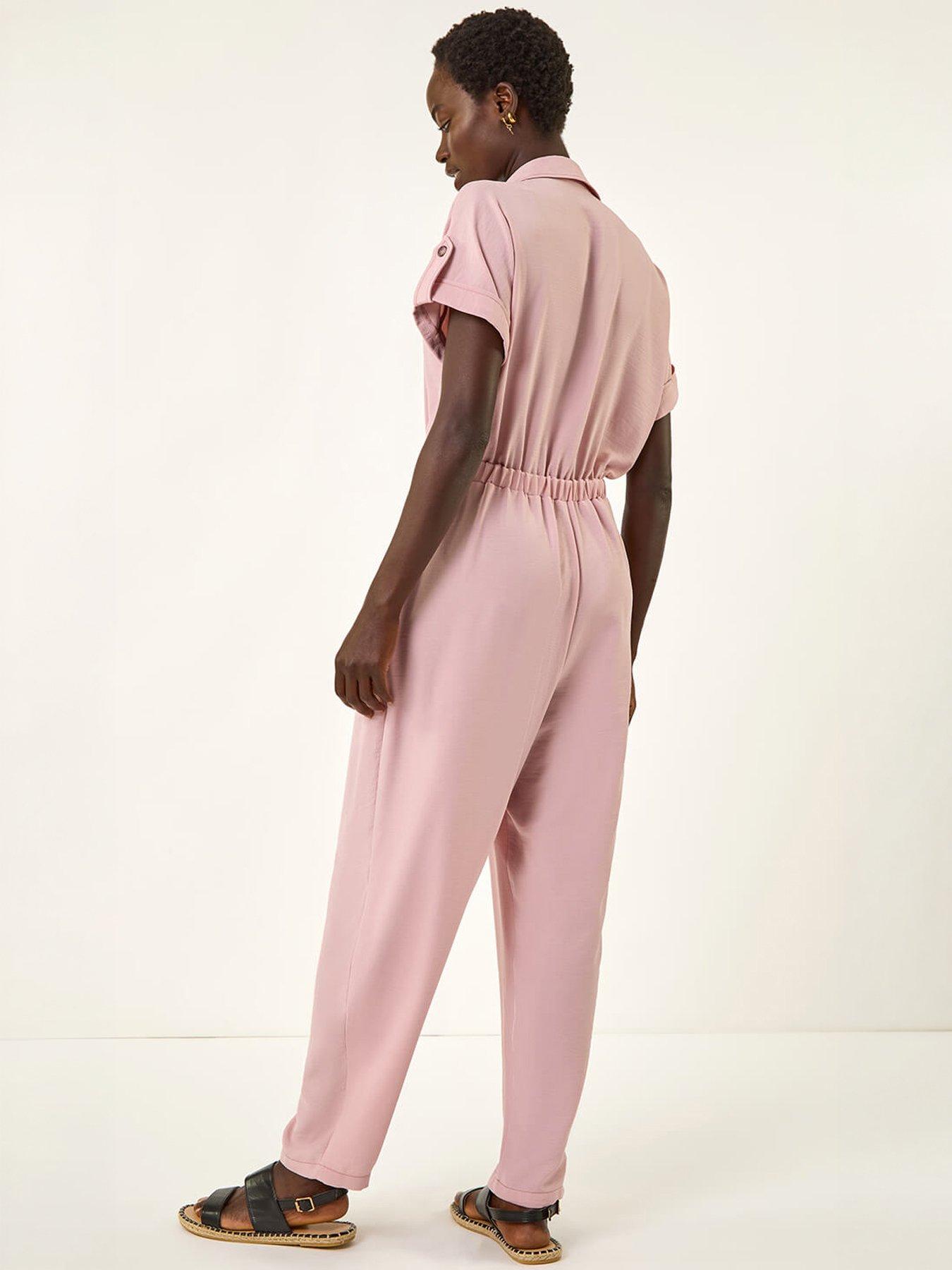 Image 4 of 5 of Roman Utility Buttoned Jumpsuit