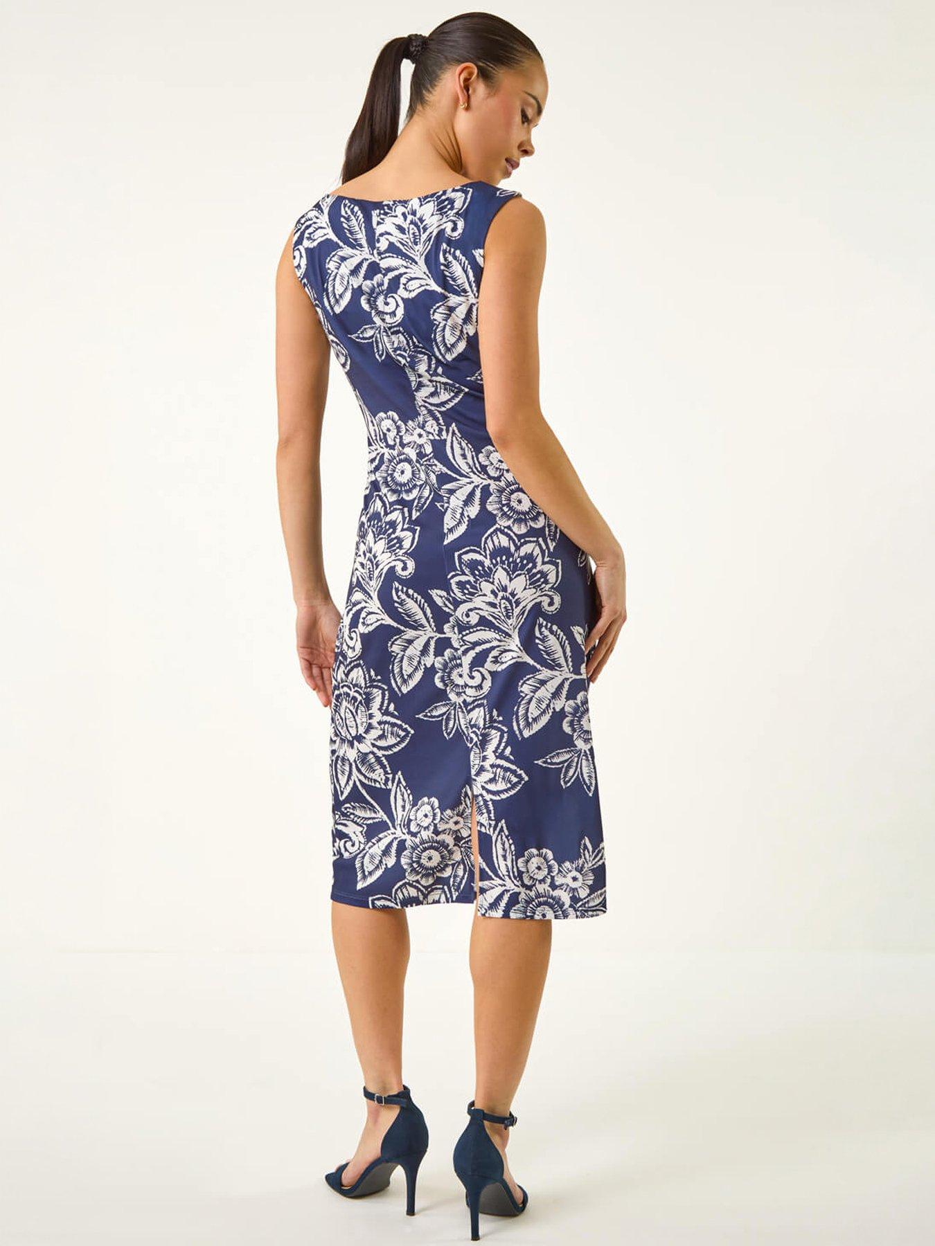 roman-petite-floral-side-tie-dressoutfit