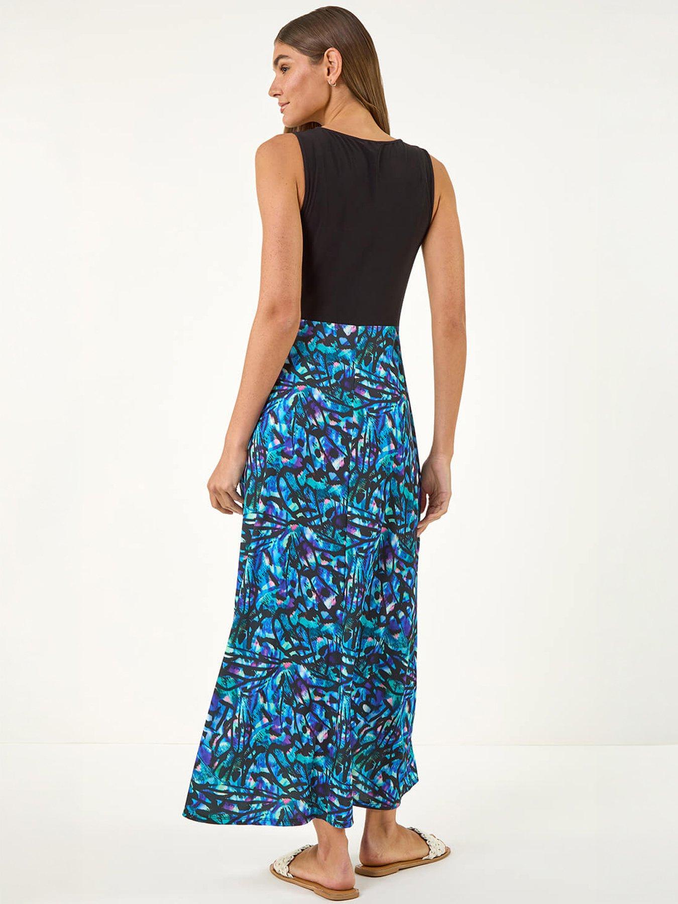 Image 4 of 5 of Roman Twist Front Stretch Midi Dress