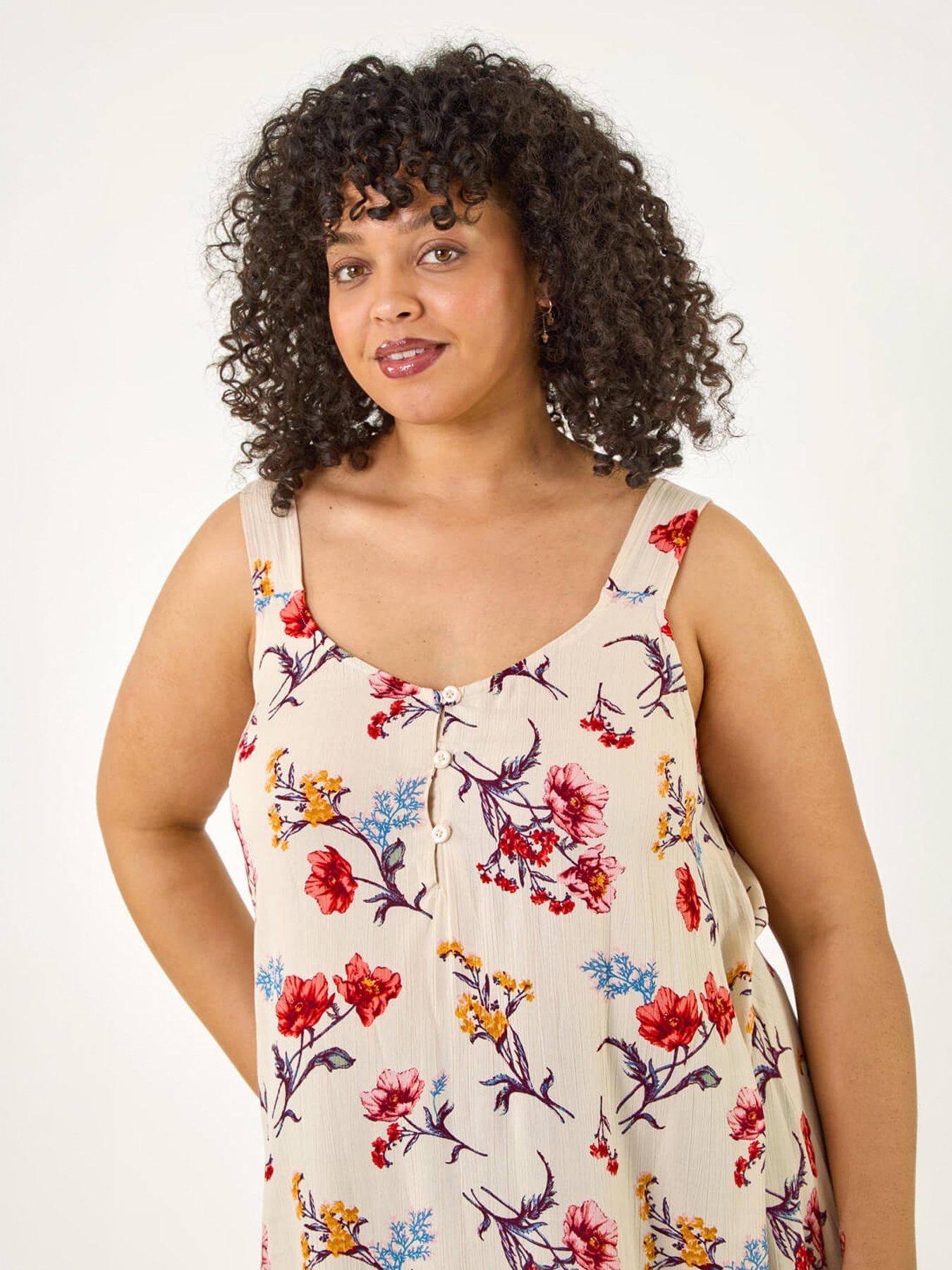 roman-curve-ditsy-floral-v-neck-topback
