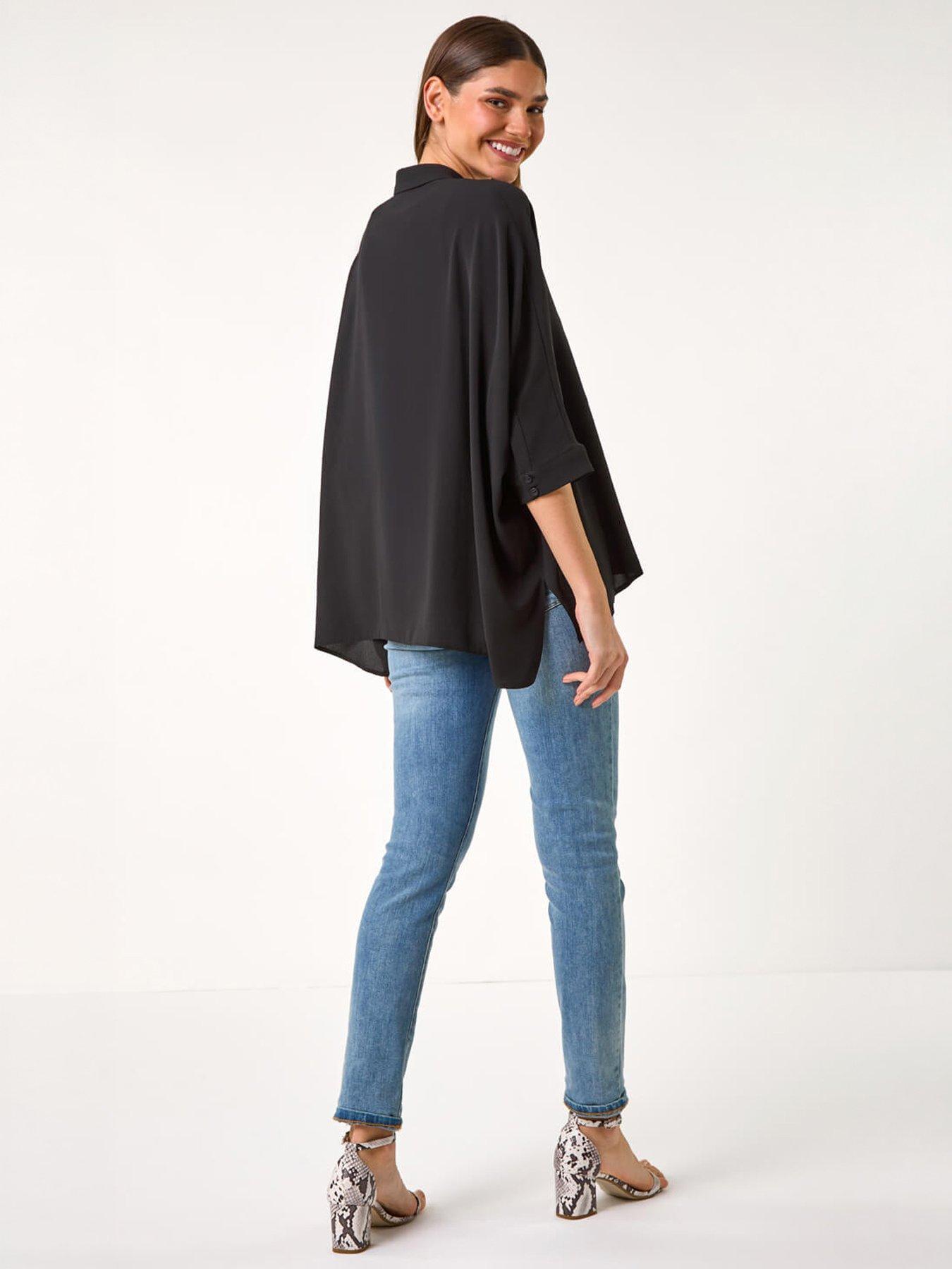 Image 4 of 5 of Roman Relaxed Smart Stretch Shirt