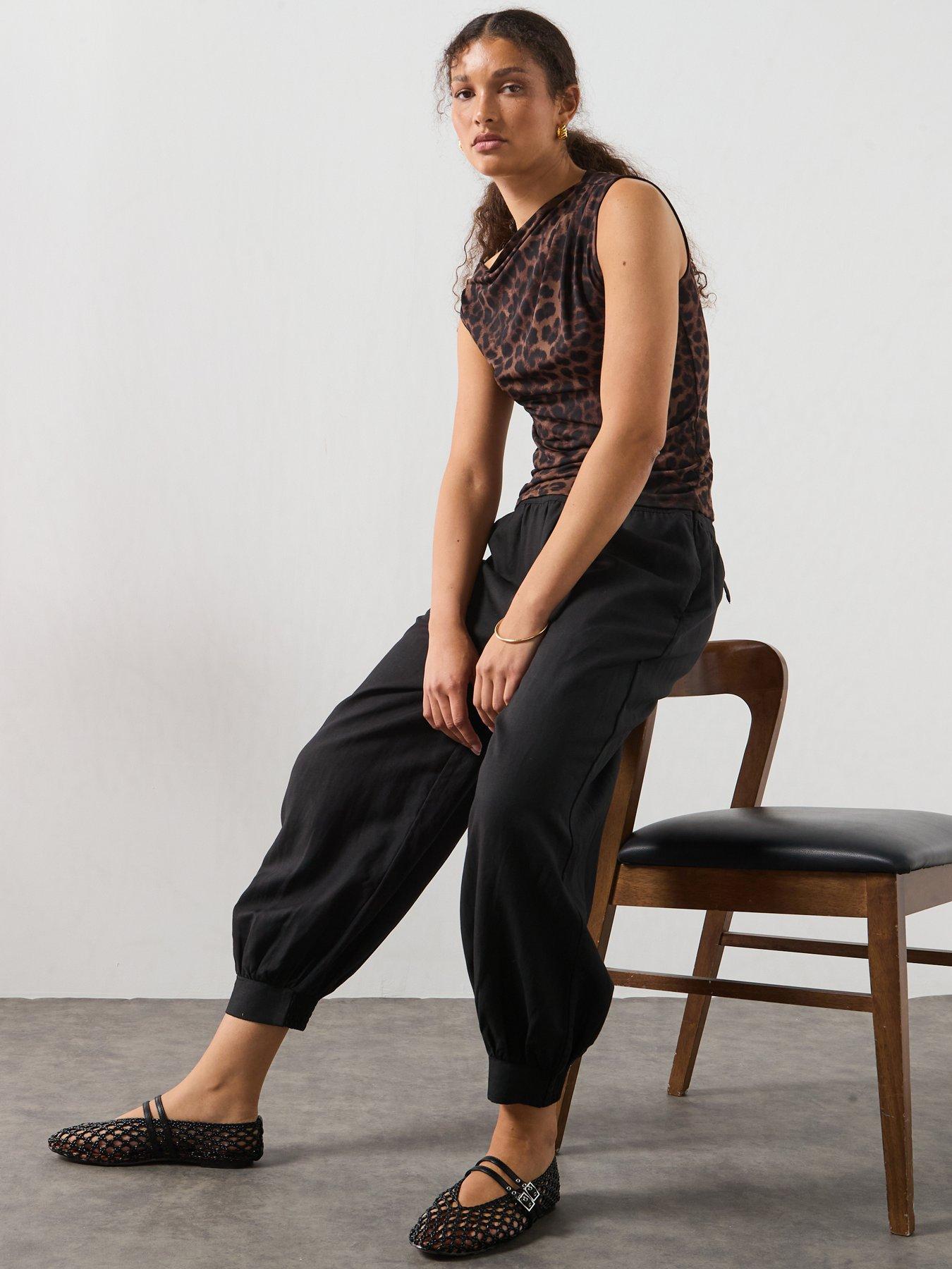 Image 6 of 6 of AllSaints Harrie Trouser - Black