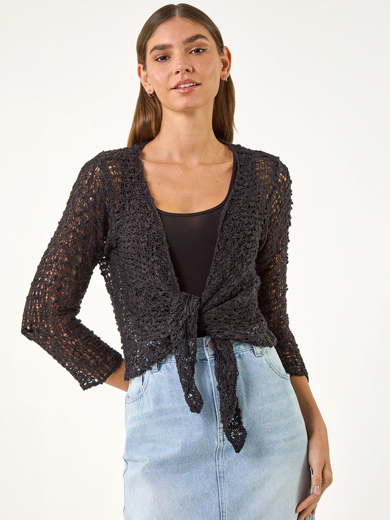 Image 1 of 5 of Roman Waterfall Popcorn Knitted Cardigan