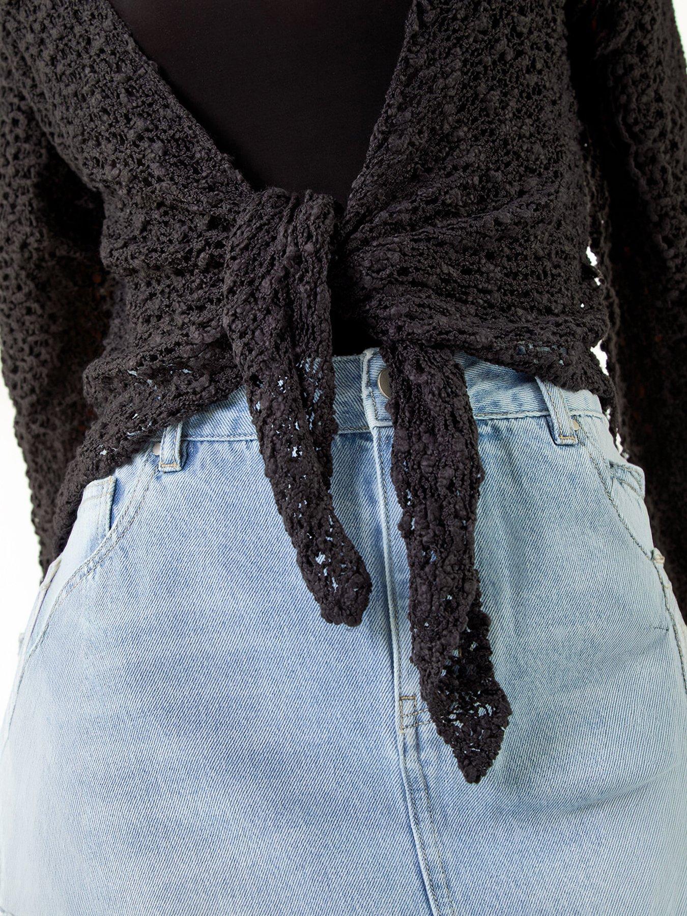 Image 2 of 5 of Roman Waterfall Popcorn Knitted Cardigan