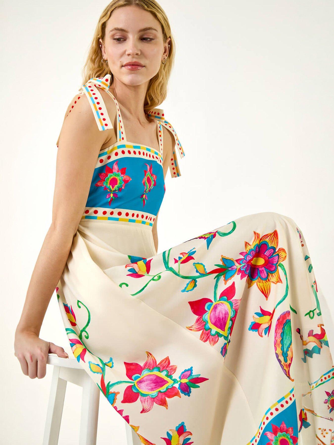 Roman Paisley Midi Dress