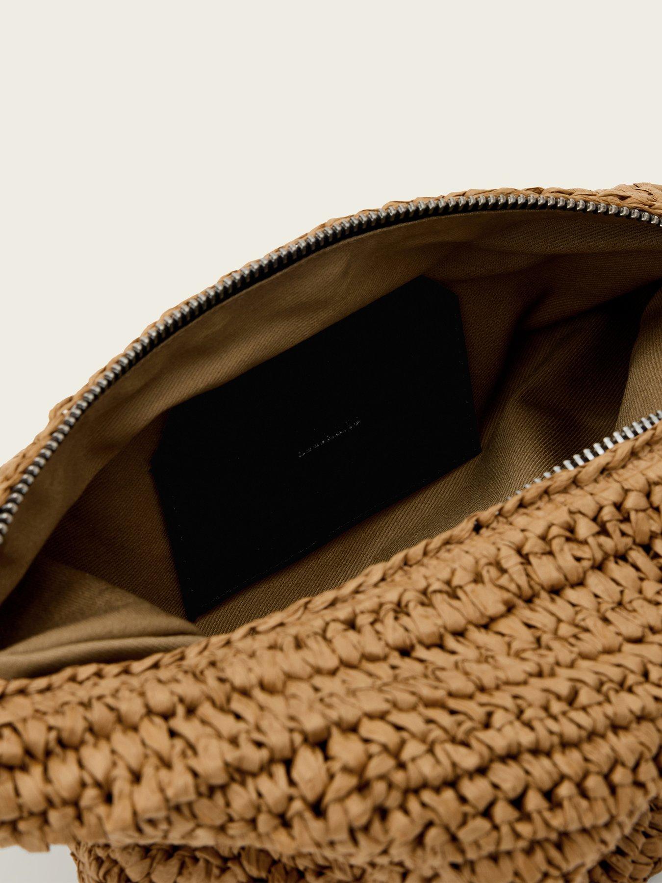 allsaints-luna-micro-paperbag-brownoutfit