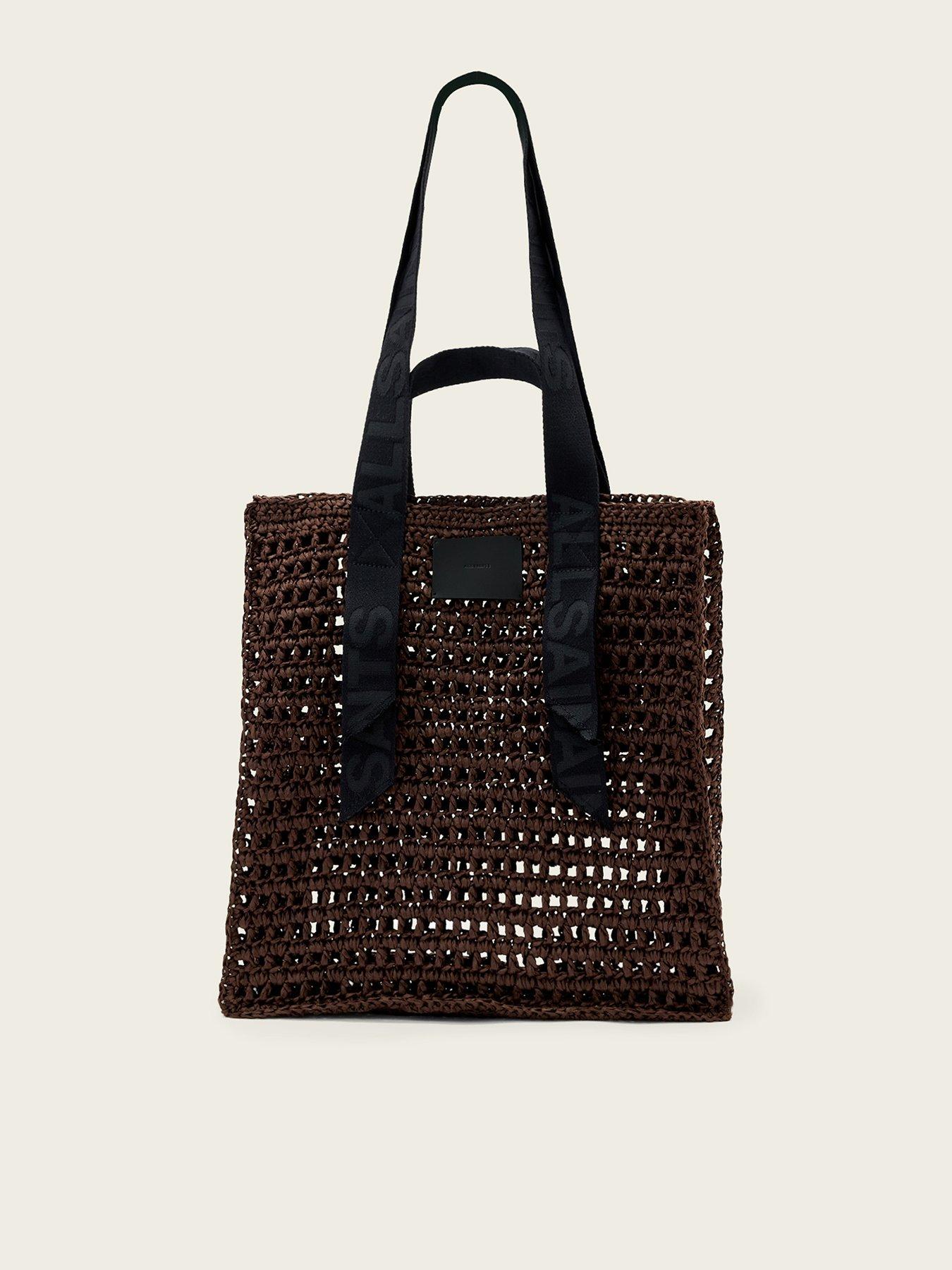 AllSaints Lullah Paper Mesh Tote Bag - Brown