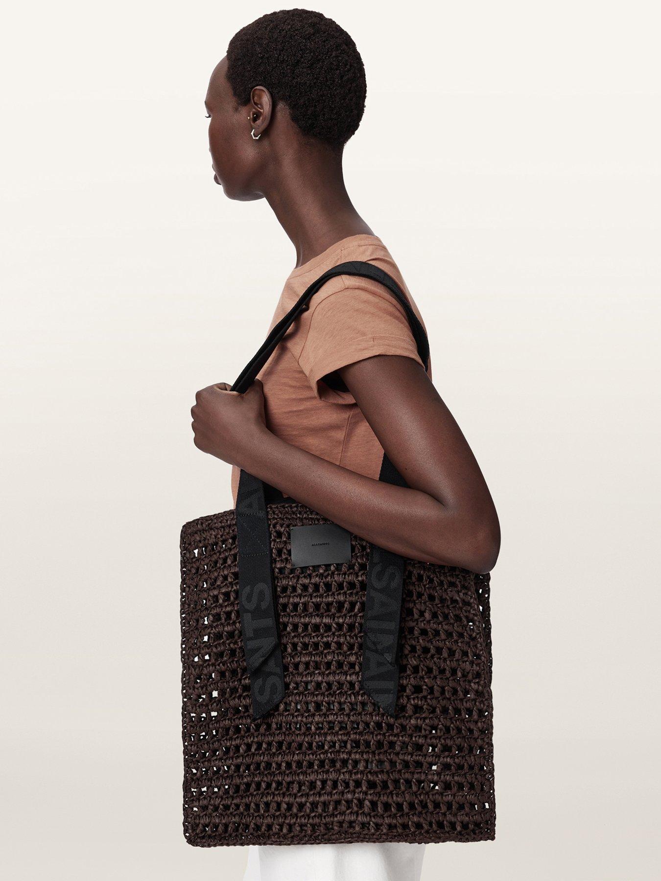 Image 2 of 5 of AllSaints Raffia Tote Bag