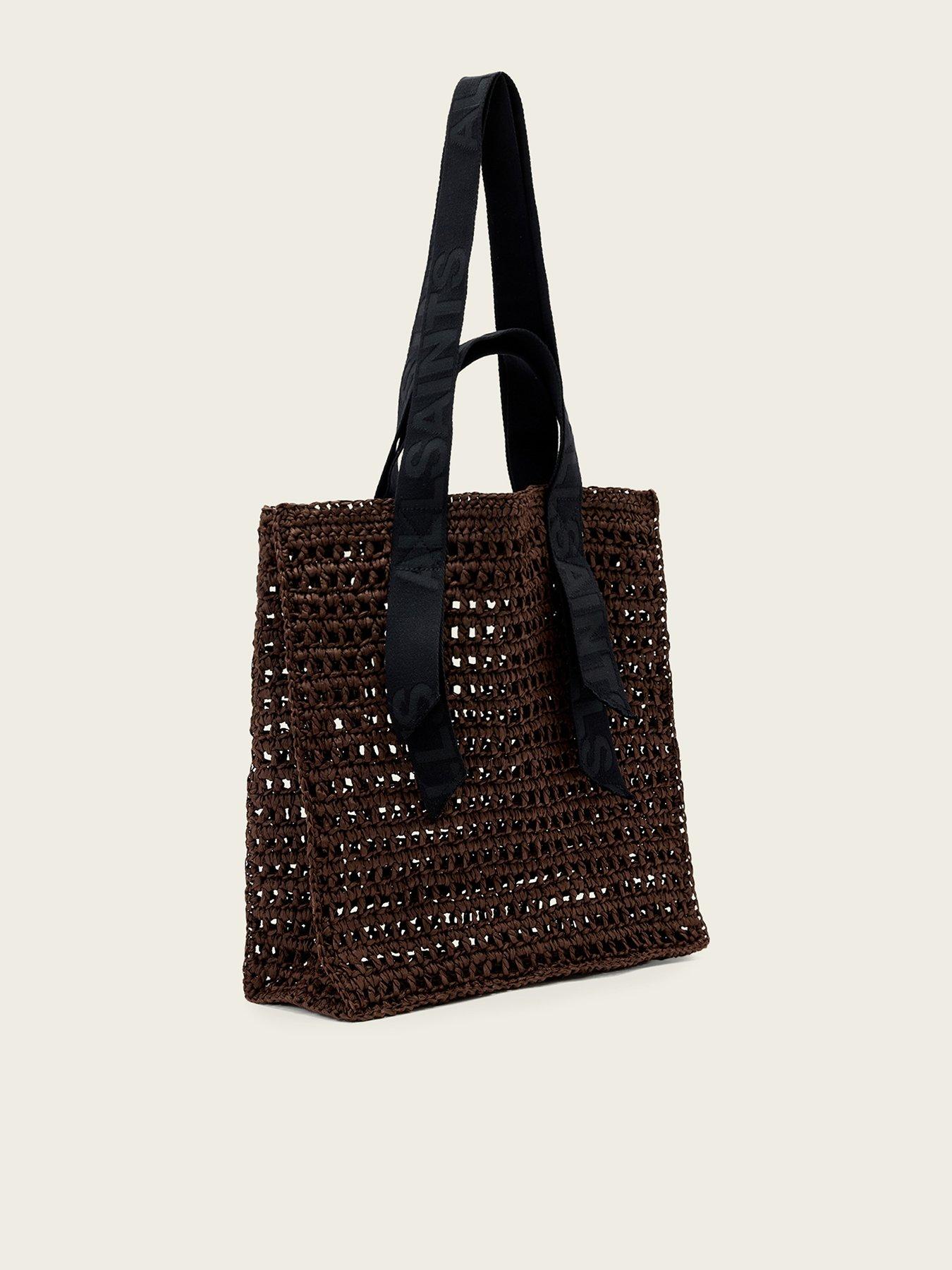 Image 3 of 5 of AllSaints Raffia Tote Bag