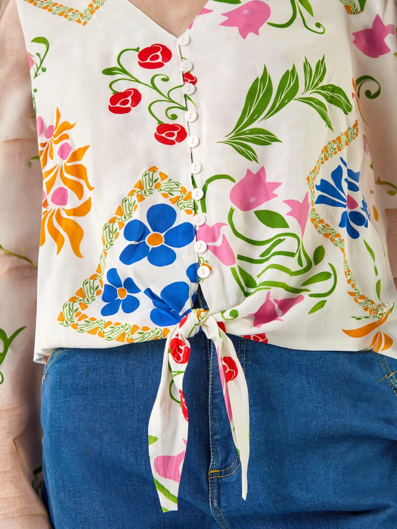roman-floral-tie-front-blousedetail