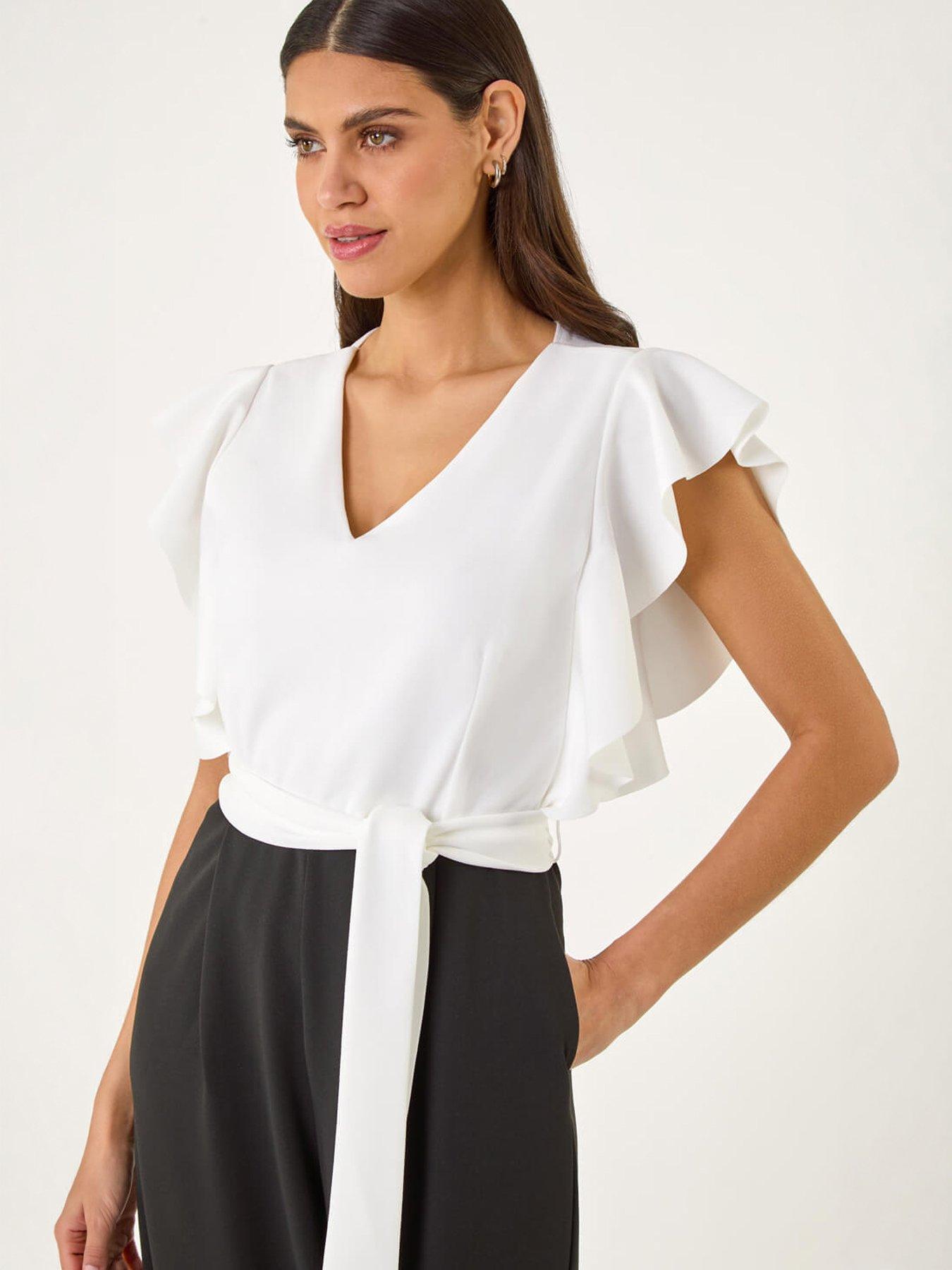 roman-colour-block-v-neck-jumpsuitback