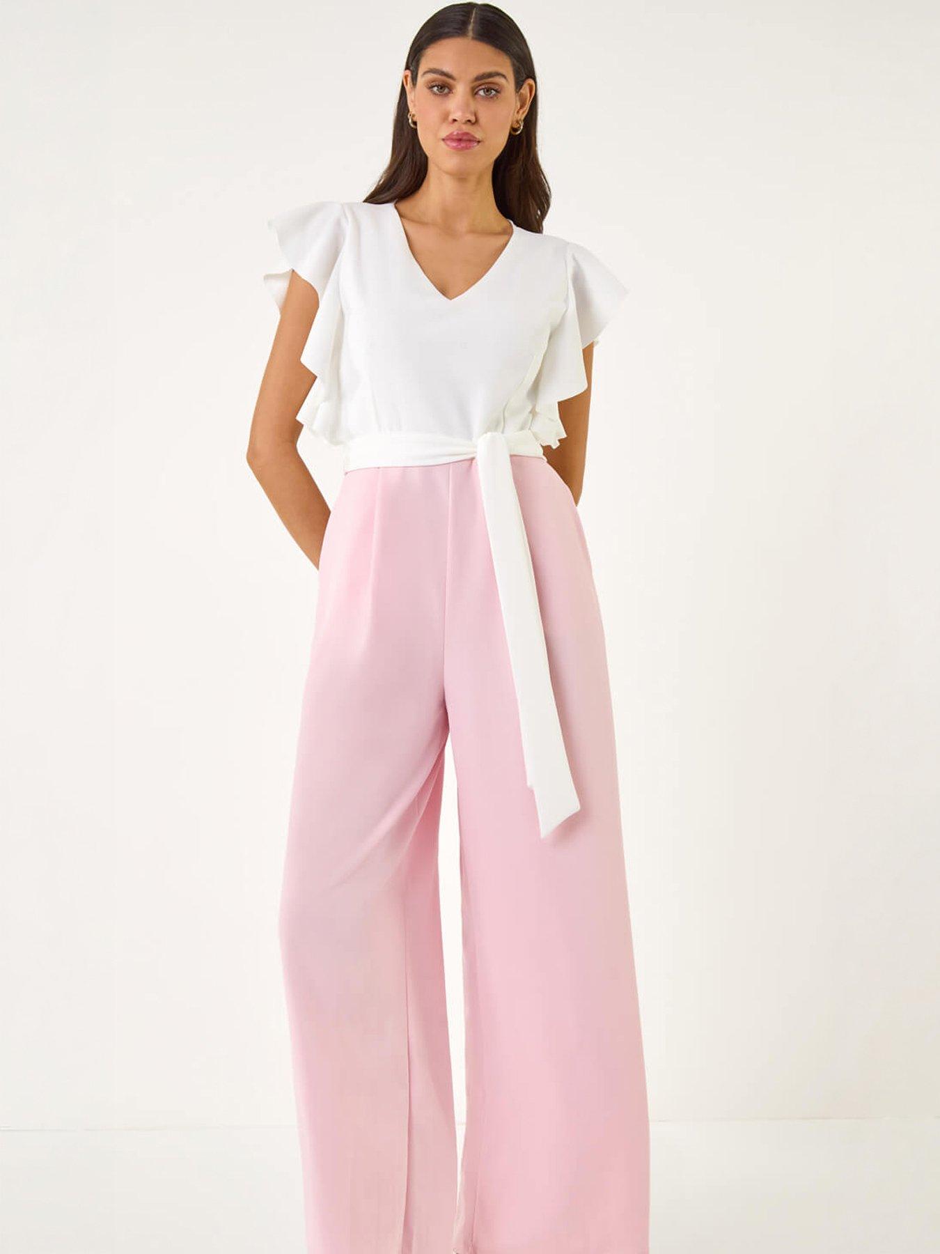 roman-colour-block-v-neck-jumpsuitdetail