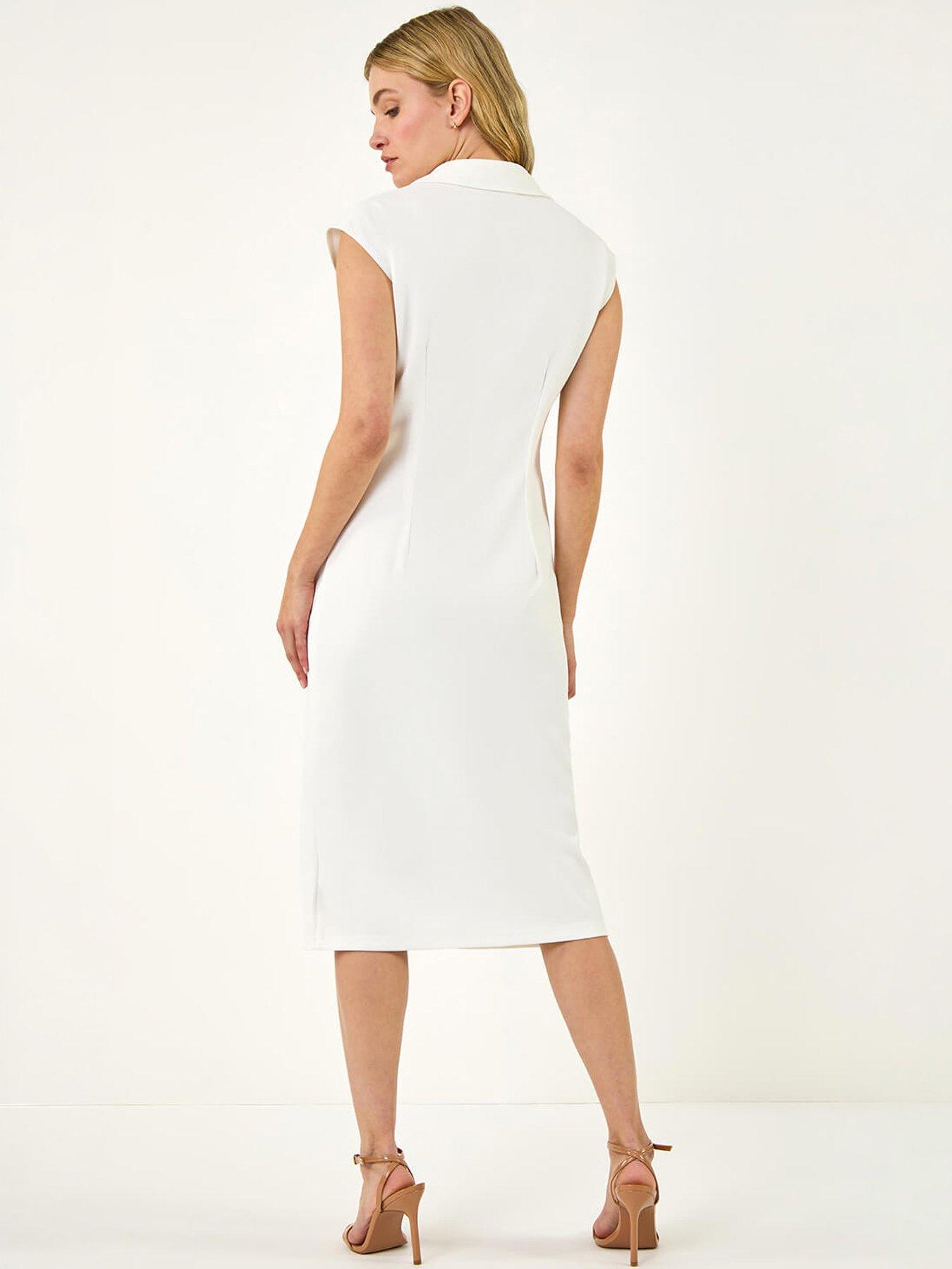 roman-dusk-collared-ribbed-midi-dressoutfit