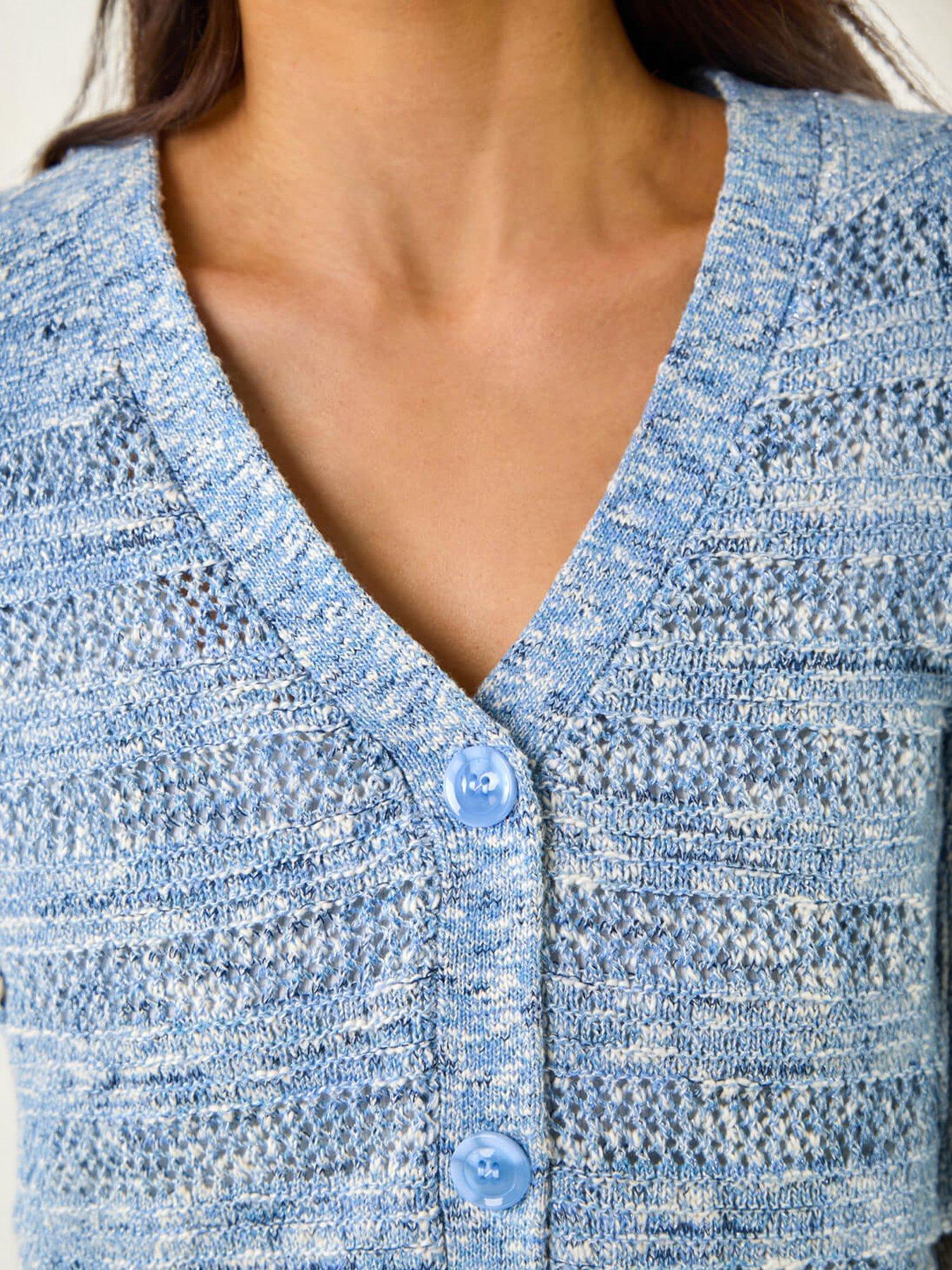 Image 2 of 5 of Roman Petite Space Dye Knit Cardigan