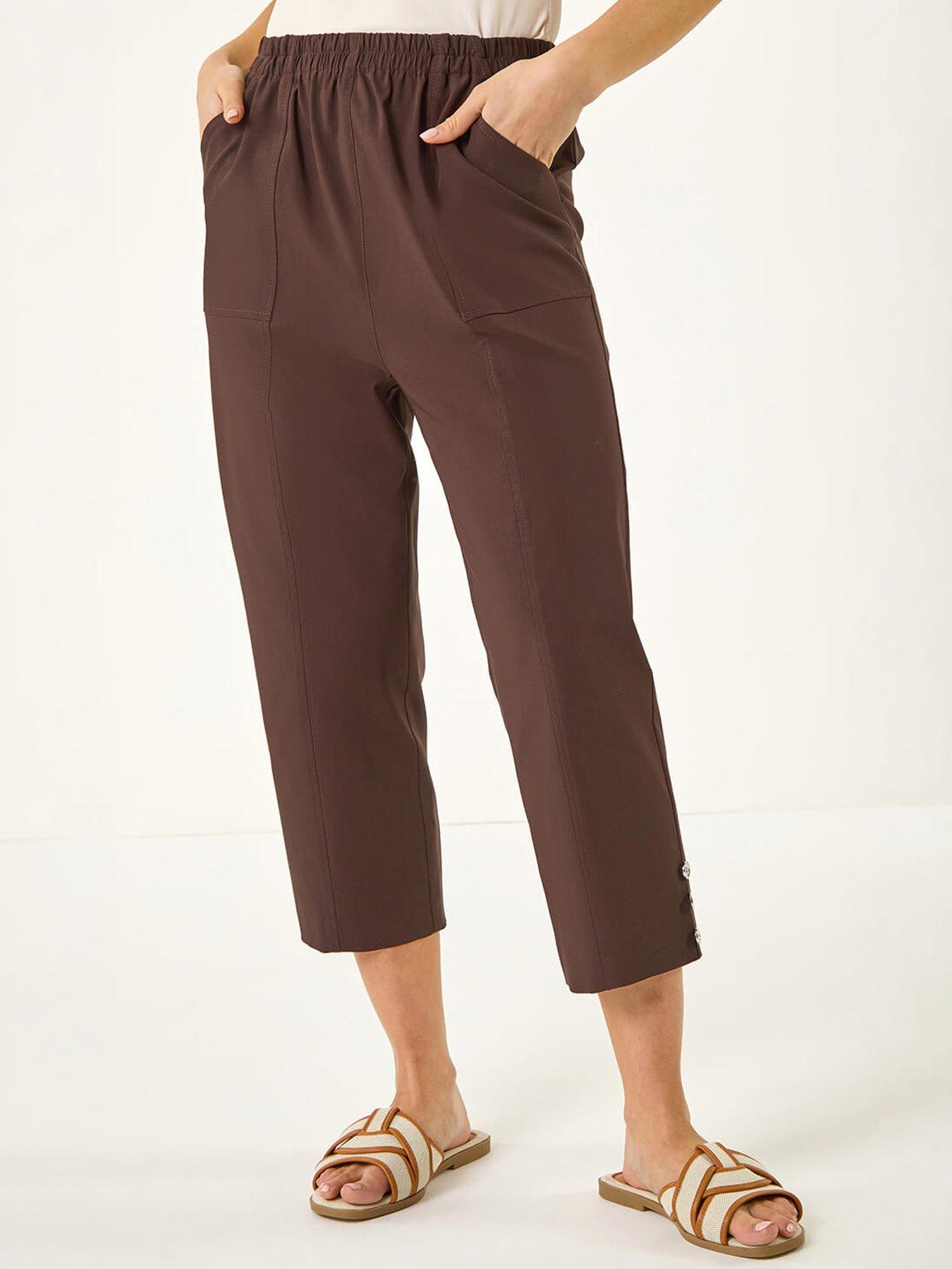 Image 3 of 5 of Roman Petite Bengaline Cropped Trouser