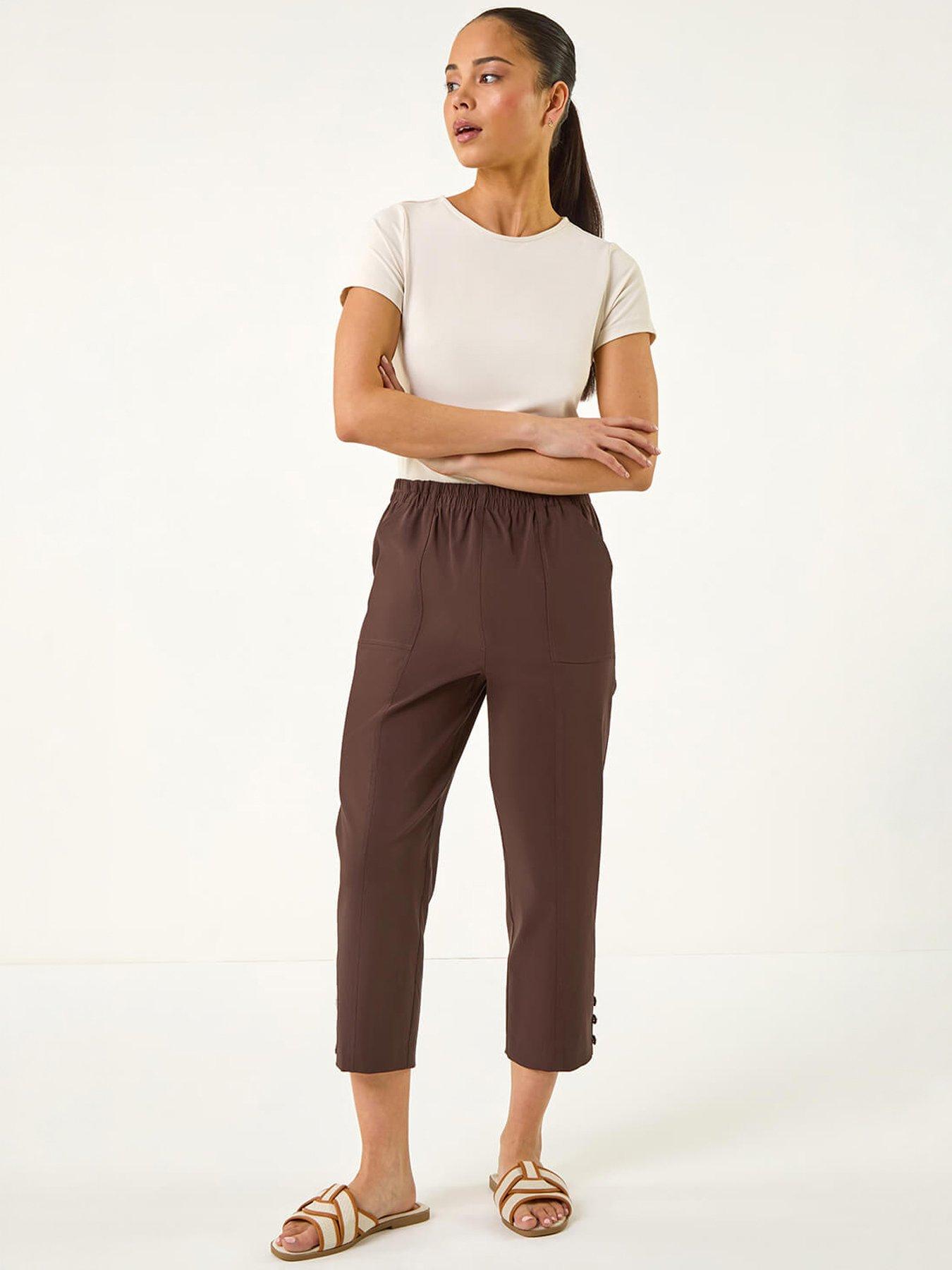 Image 5 of 5 of Roman Petite Bengaline Cropped Trouser