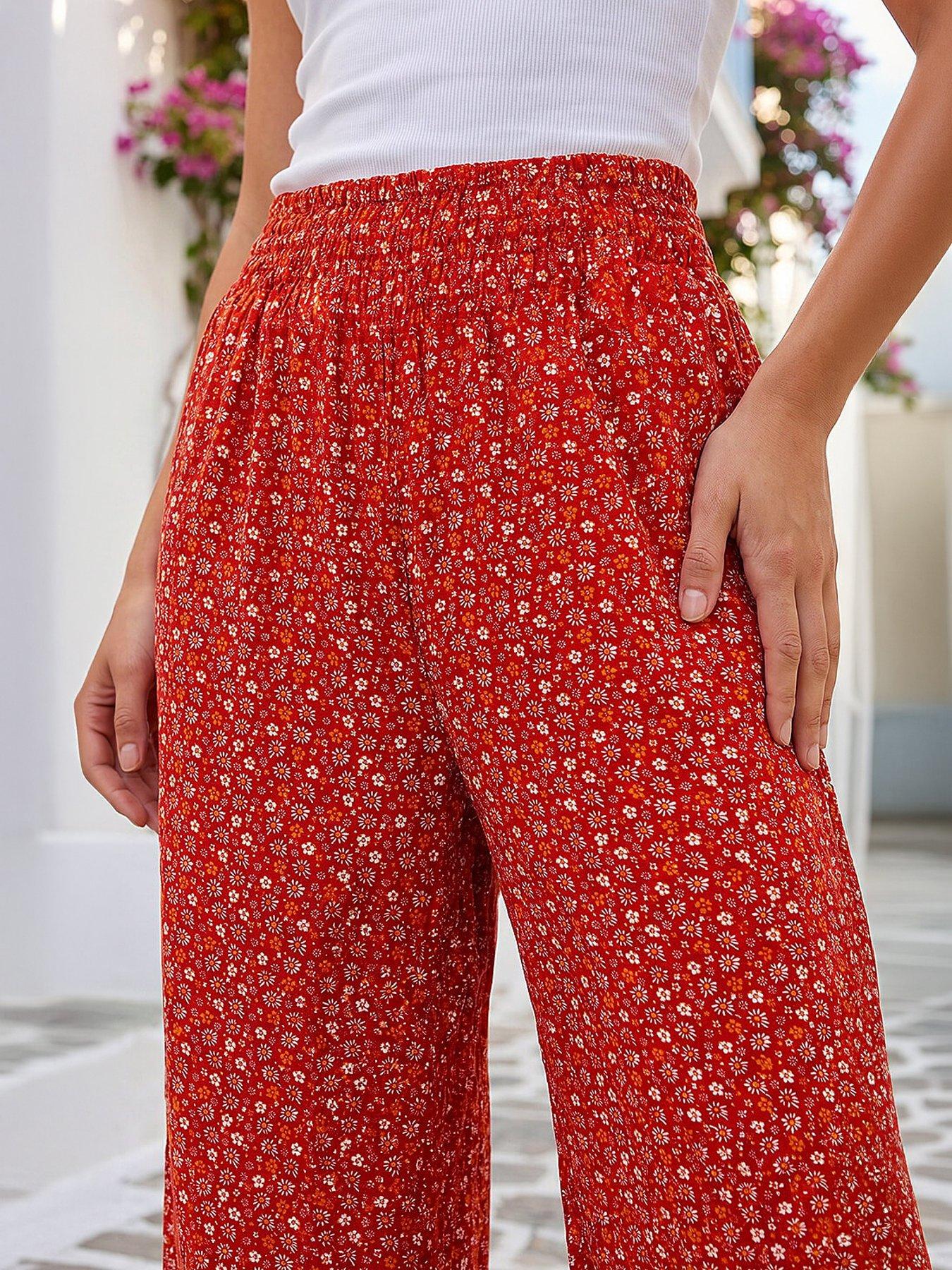 Image 2 of 4 of Roman Paisley Wide Leg
