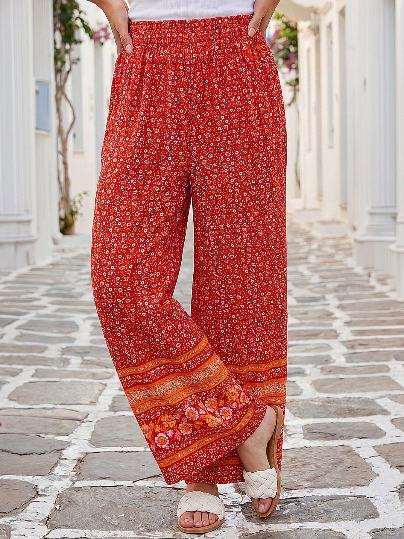 Image 4 of 4 of Roman Paisley Wide Leg
