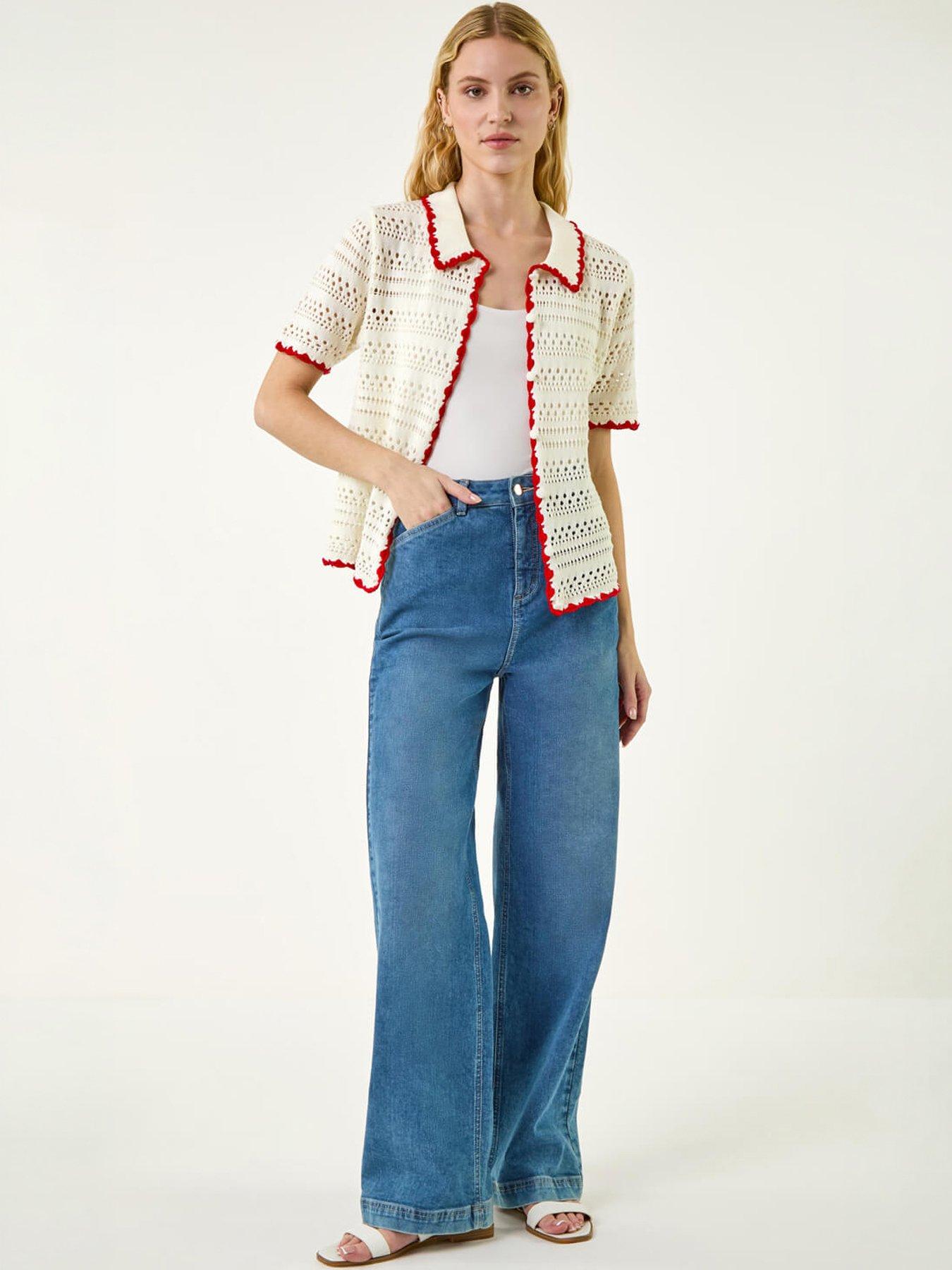 Image 5 of 5 of Roman Collar Button Knit Top
