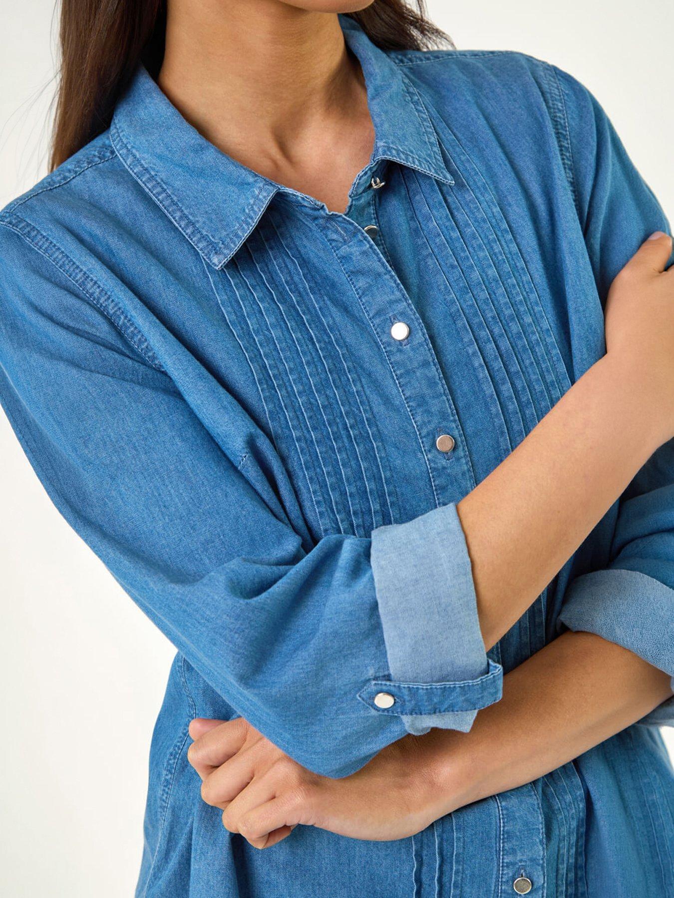 roman-petite-pintuck-buttoned-blousestillFront