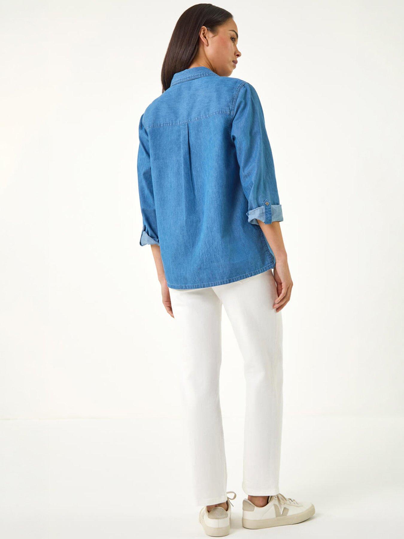 roman-petite-pintuck-buttoned-blouseoutfit