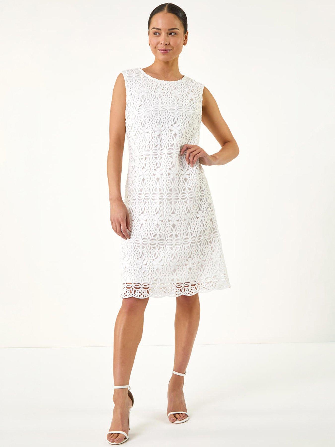 Image 5 of 5 of Roman Petite Lace Shift Dress