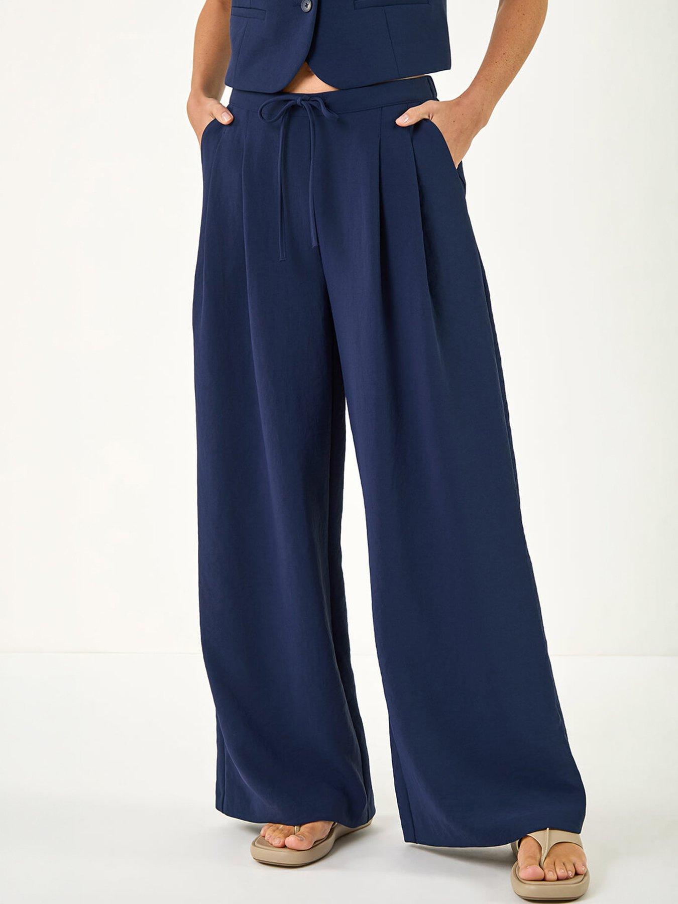 Image 3 of 5 of Roman Fluid Tie Front Smart Trouser
