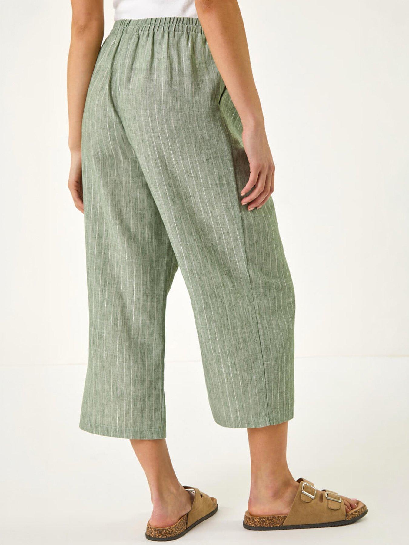 roman-petite-metallic-stripe-cropped-trouseroutfit