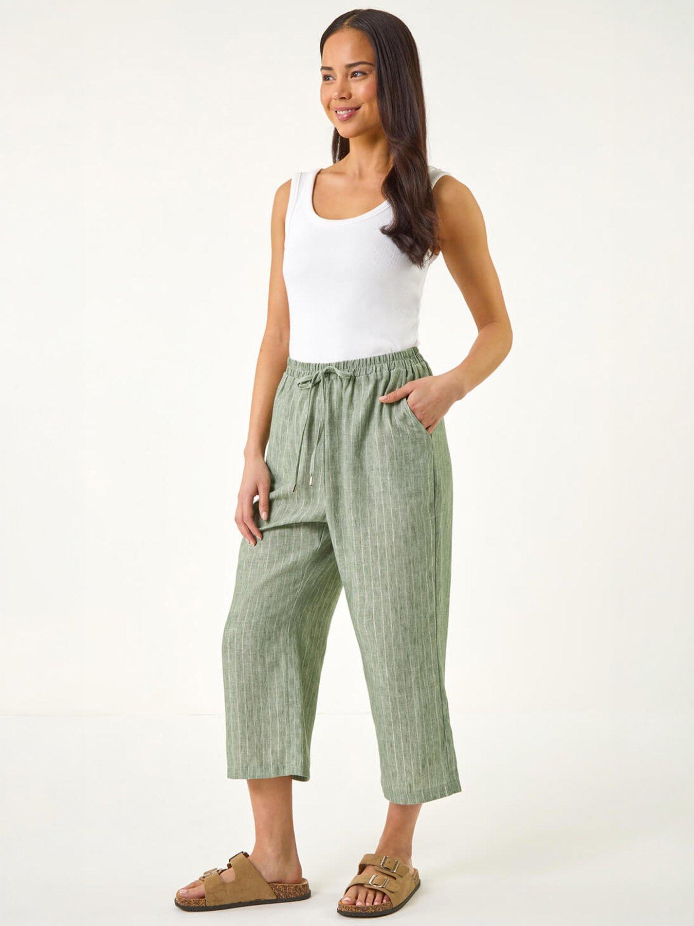 roman-petite-metallic-stripe-cropped-trouserdetail