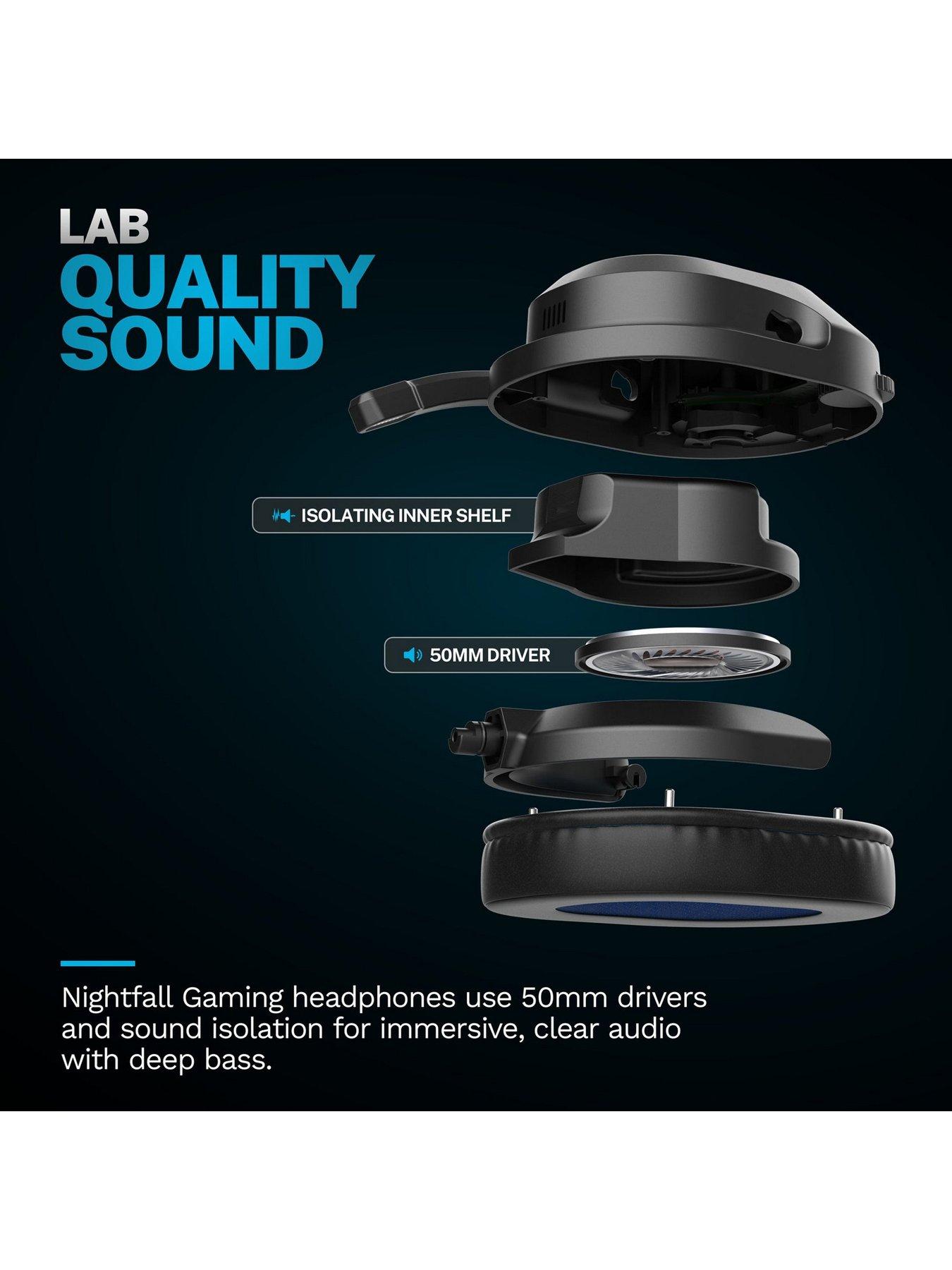 Image 7 of 7 of JLab EU -&nbsp;Nightfall Wireless Gaming Headset - Black