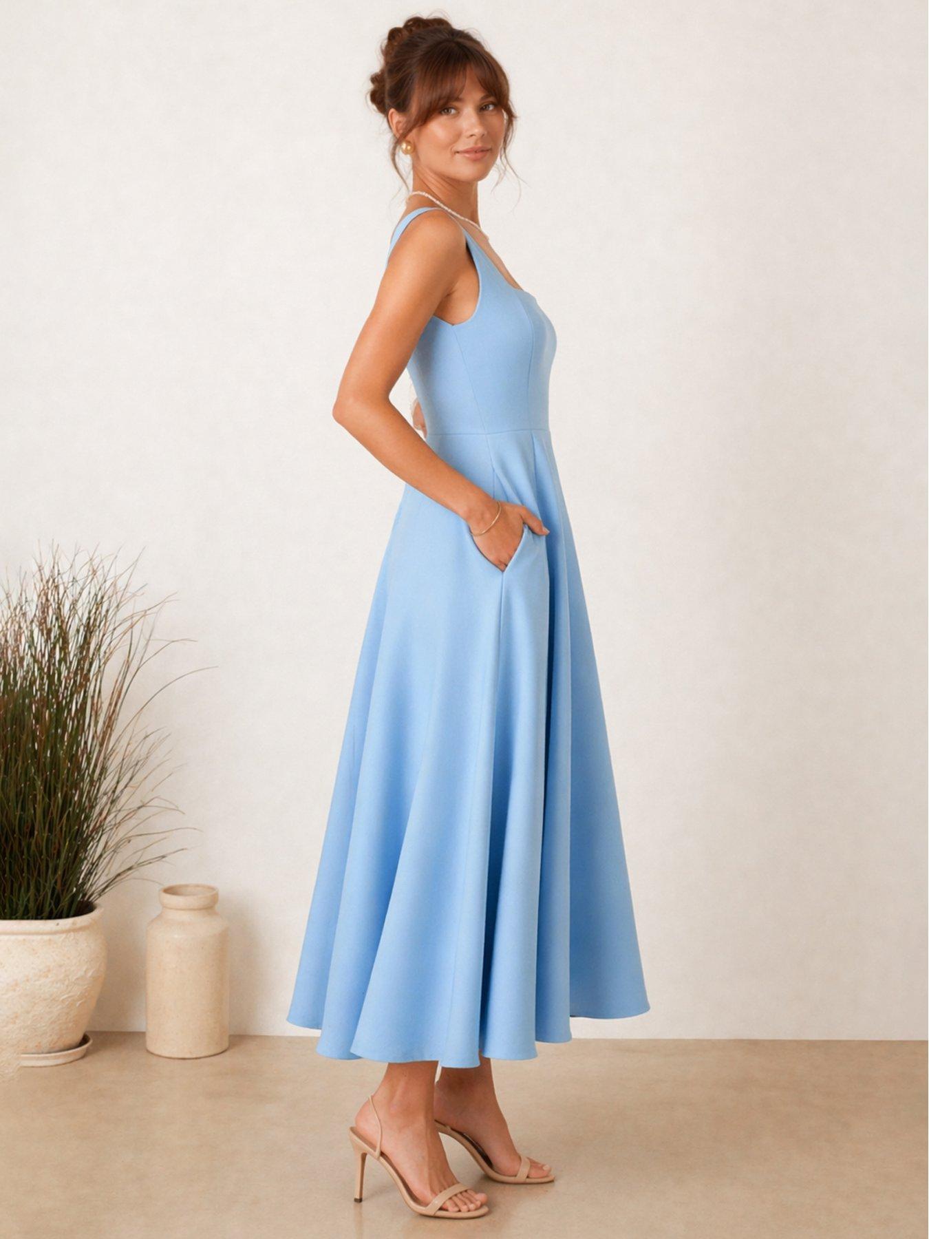 Image 3 of 4 of Style Cheat Fit And Flare Midi Dress
