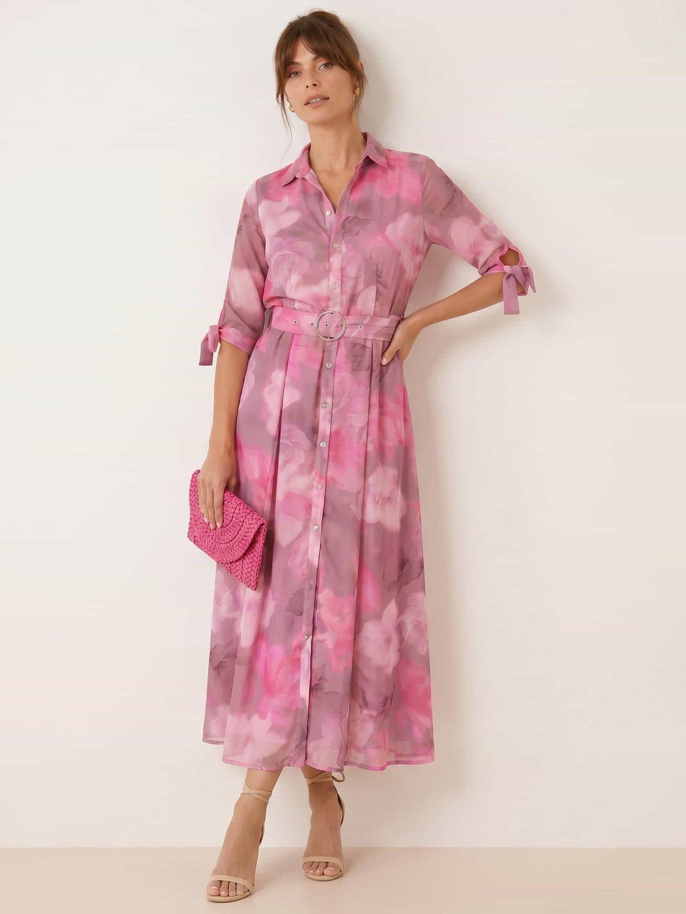 Image 1 of 3 of Style Cheat Daphne Shirt Dress - Pink