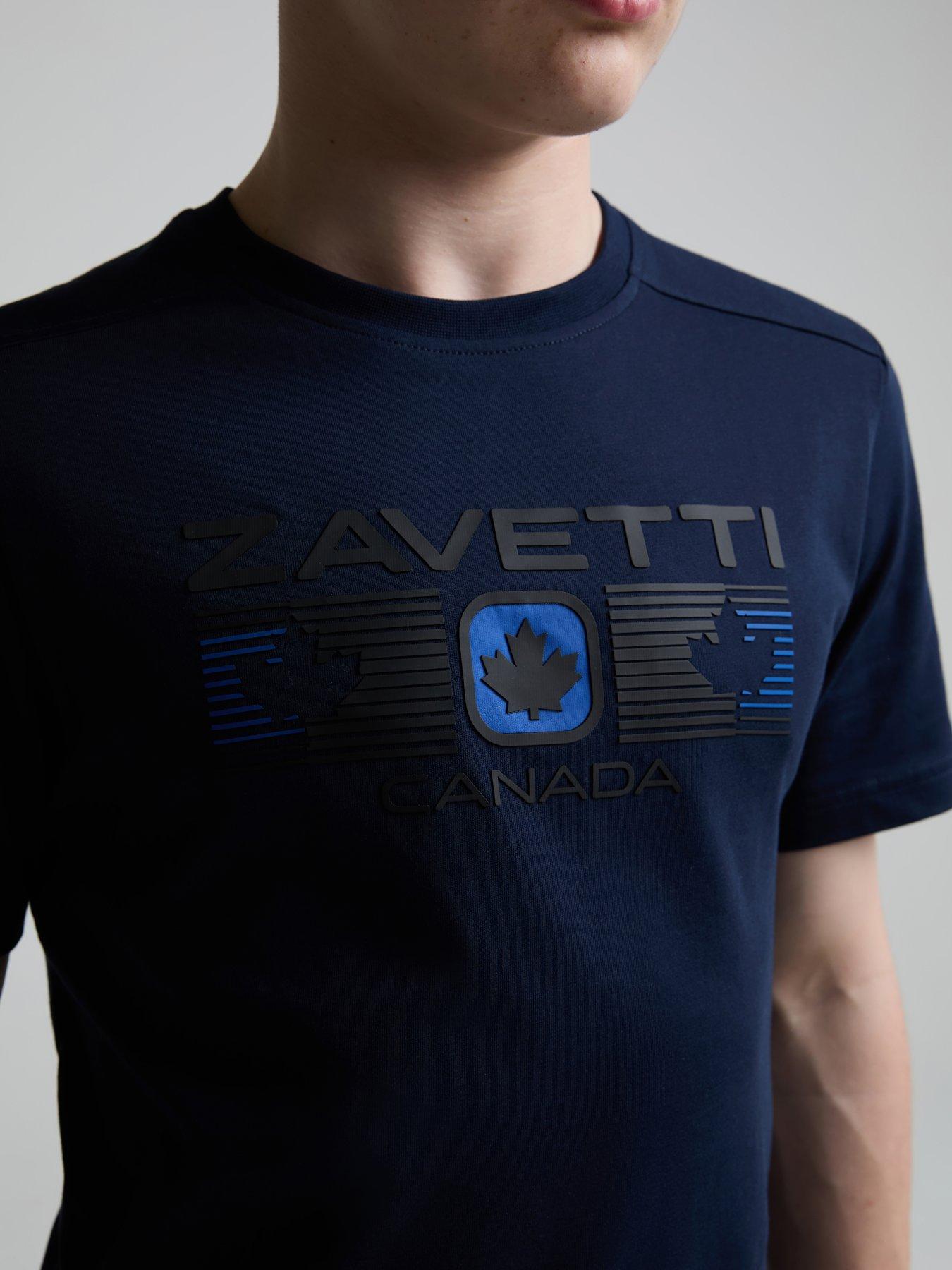 Image 3 of 3 of Zavetti Canada Boys Ravino Logo T-shirt - Navy