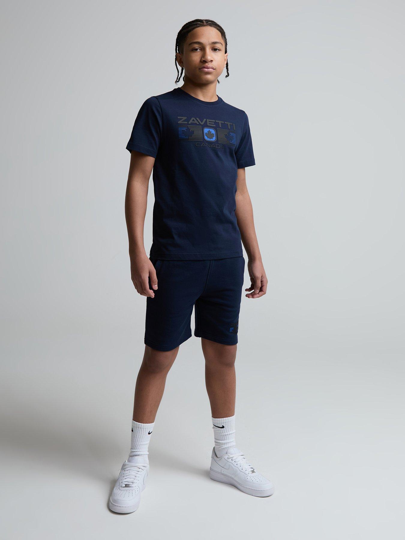 Image 3 of 3 of Zavetti Canada Boys Ravino Cargo Shorts - Navy